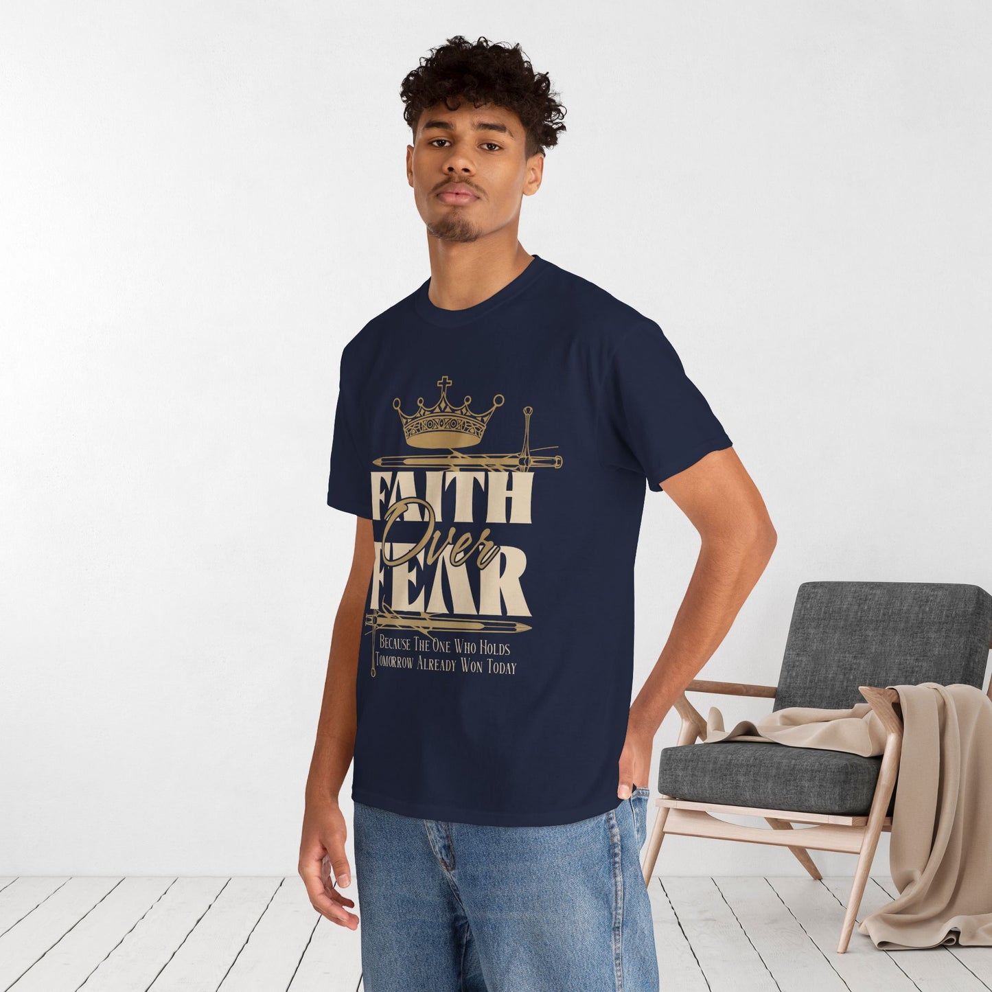Faith Over Fear Heavy Cotton Tee
