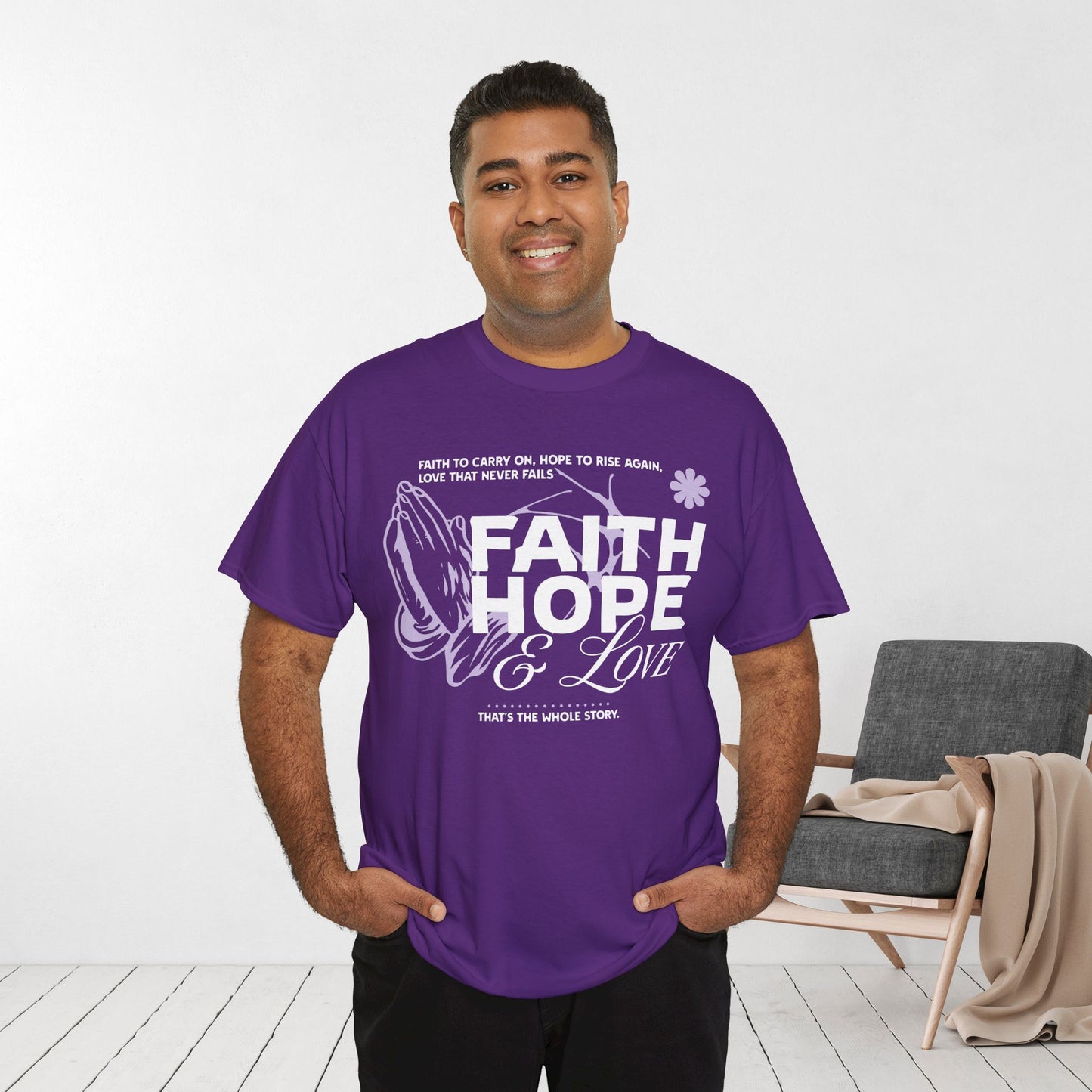 Faith Hope Love Heavy Cotton Tee