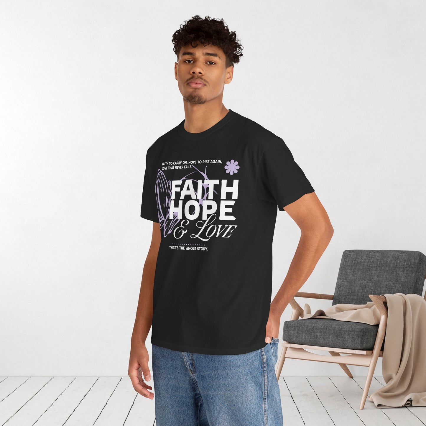 Faith Hope Love Heavy Cotton Tee