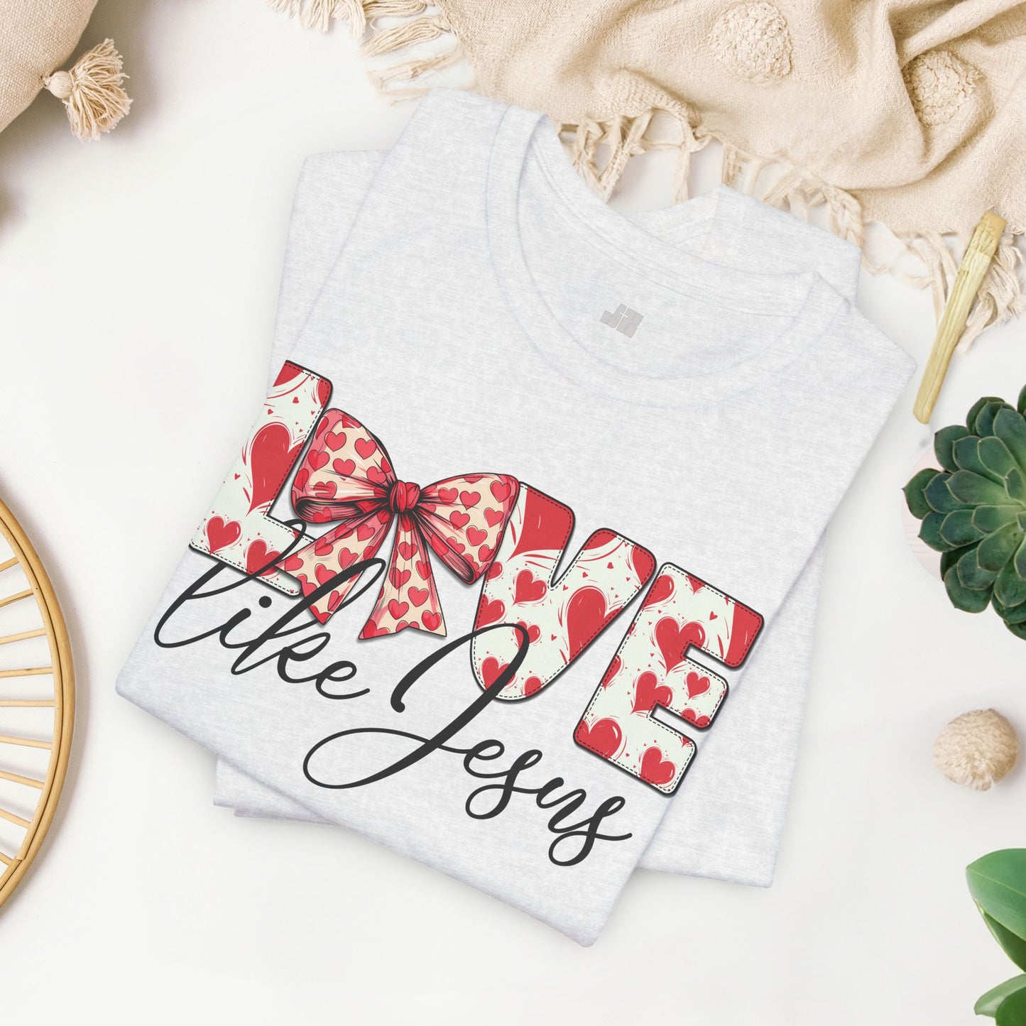 Love Like Jesus Soft Cotton Tee - Christian Shirt