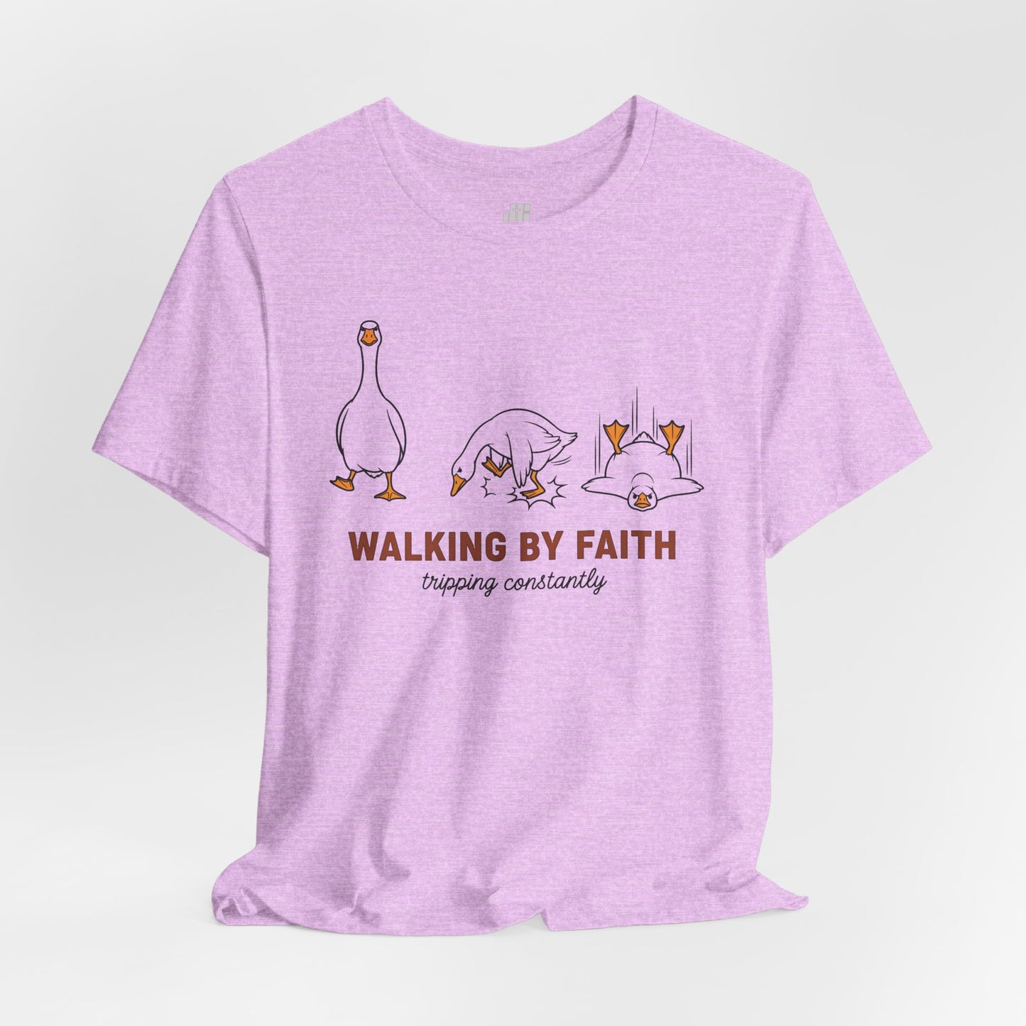 Walking By Faith Tripping Constantly Soft Cotton Tee