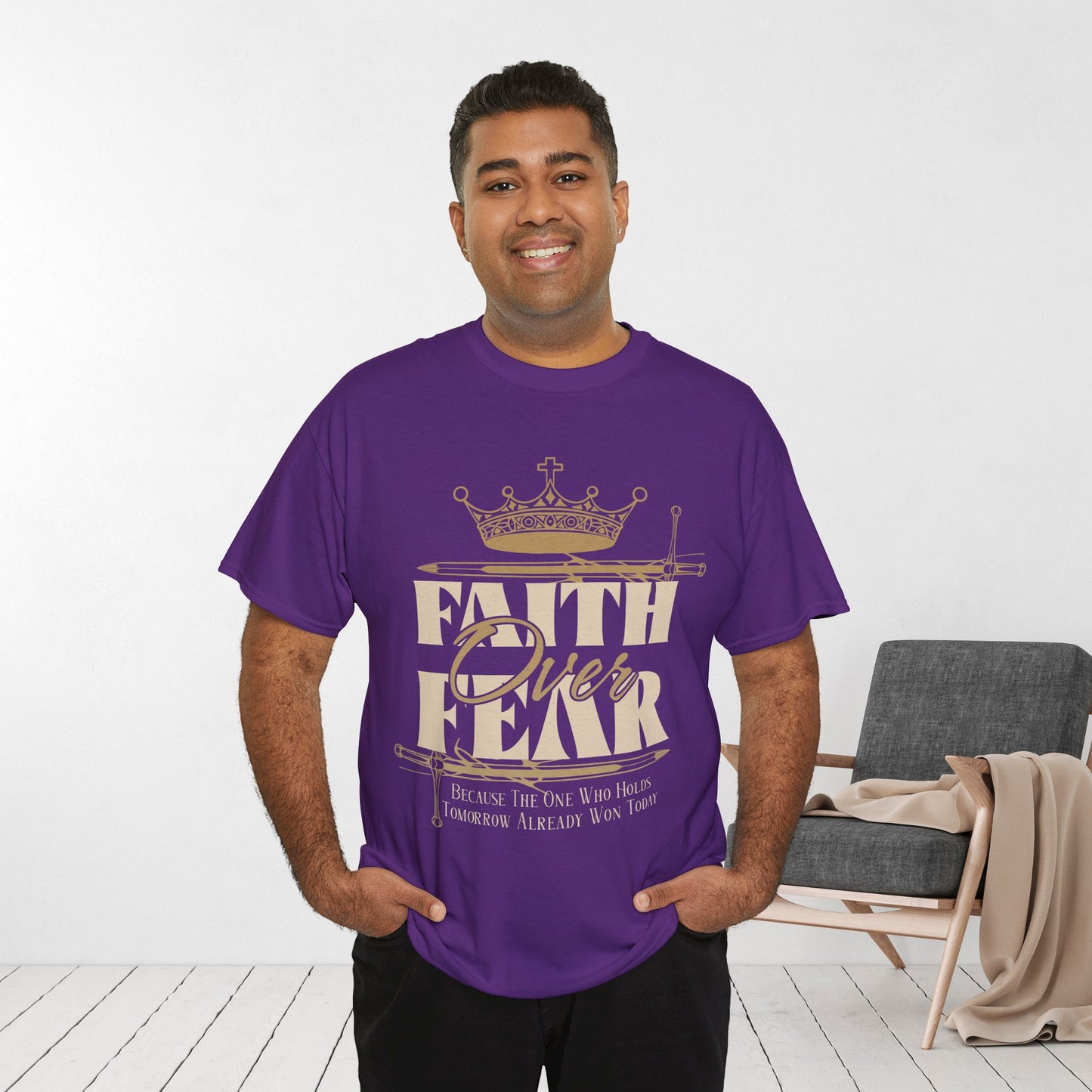 Faith Over Fear Heavy Cotton Tee