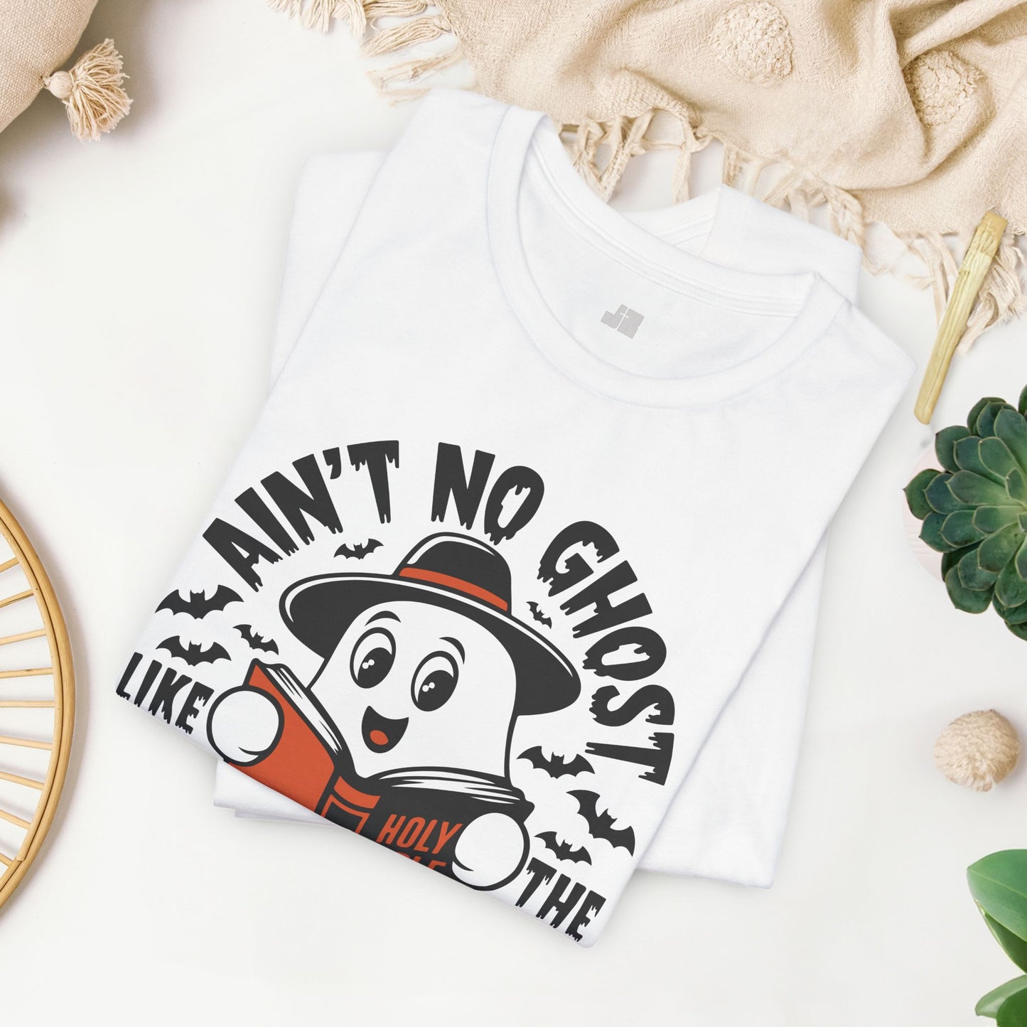 Ain't No Ghost Like The Holy Ghost Soft Cotton Tee - Christian Shirt
