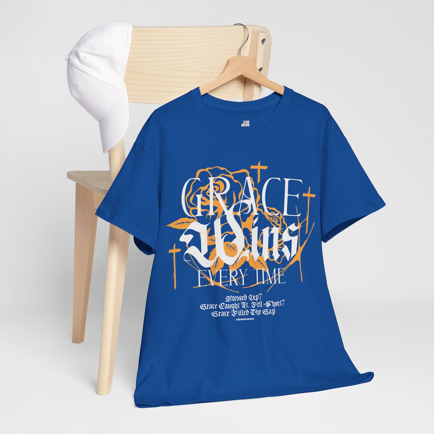 Grace Wins Every Time Heavy Cotton Tee