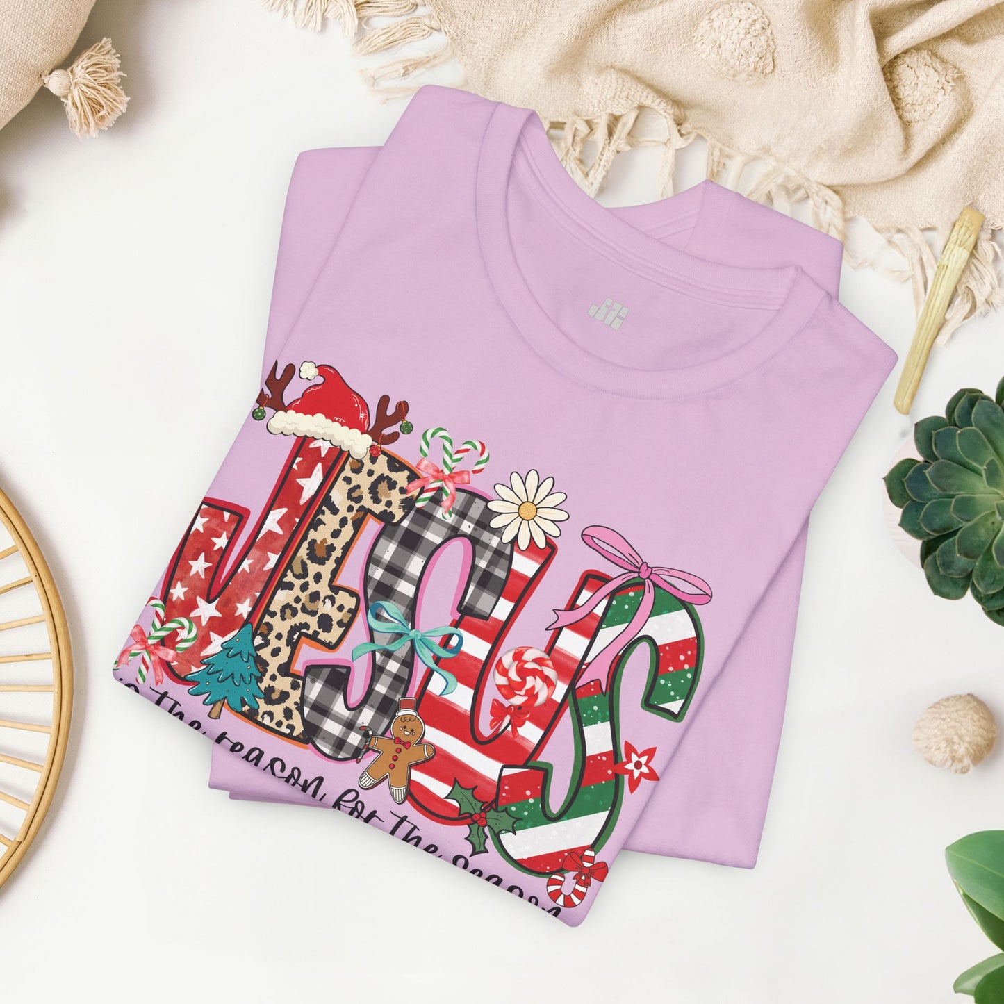 Jesus Is The Reason For The Season Soft Cotton Tee - Christian Christmas Shirt