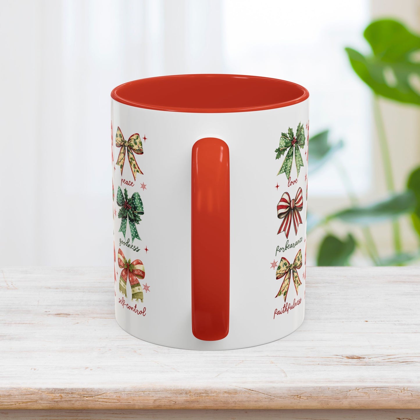 Christmas Fruit Of The Spirit Mug - Christian Coffee Mug