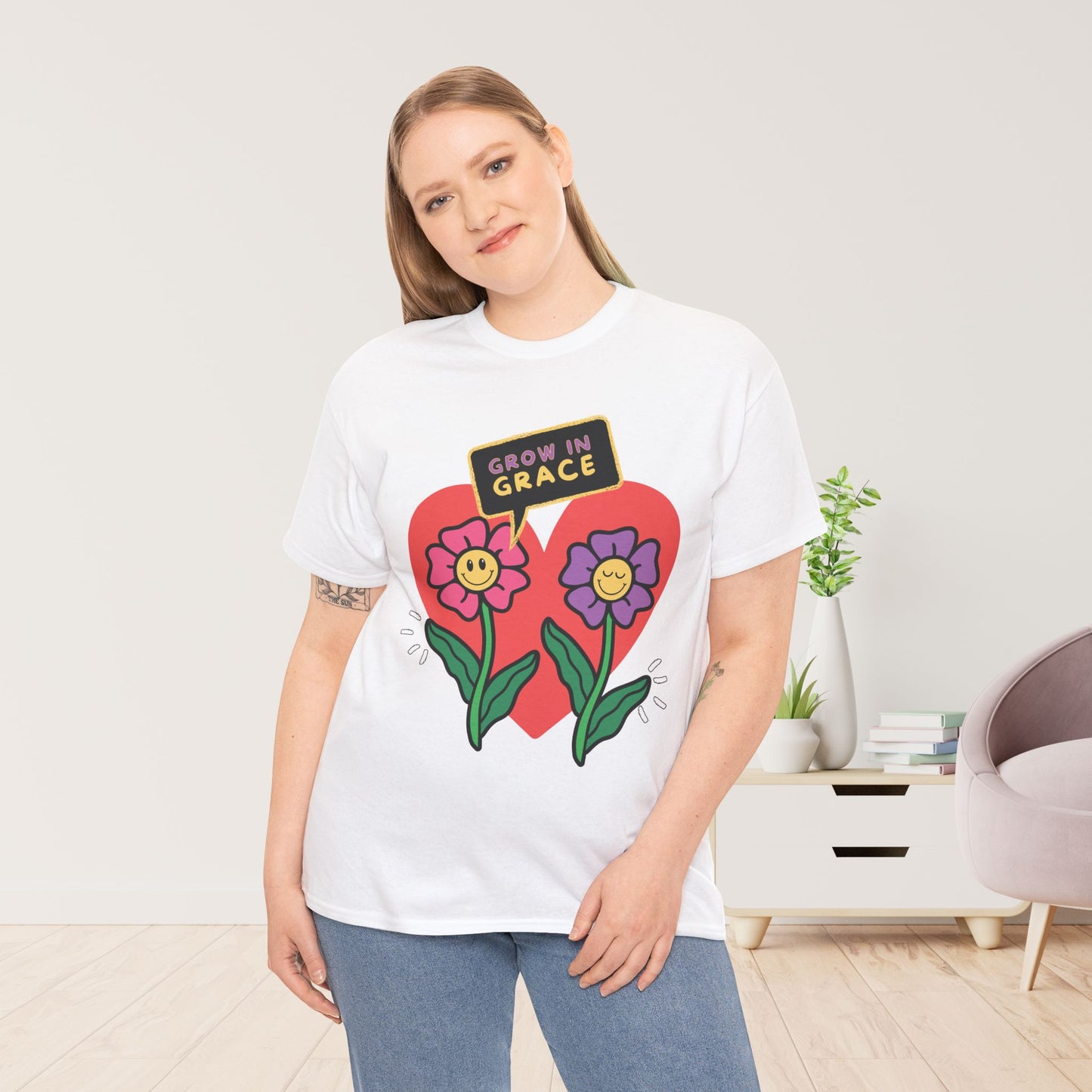 Grow In Grace Heavy Cotton Tee