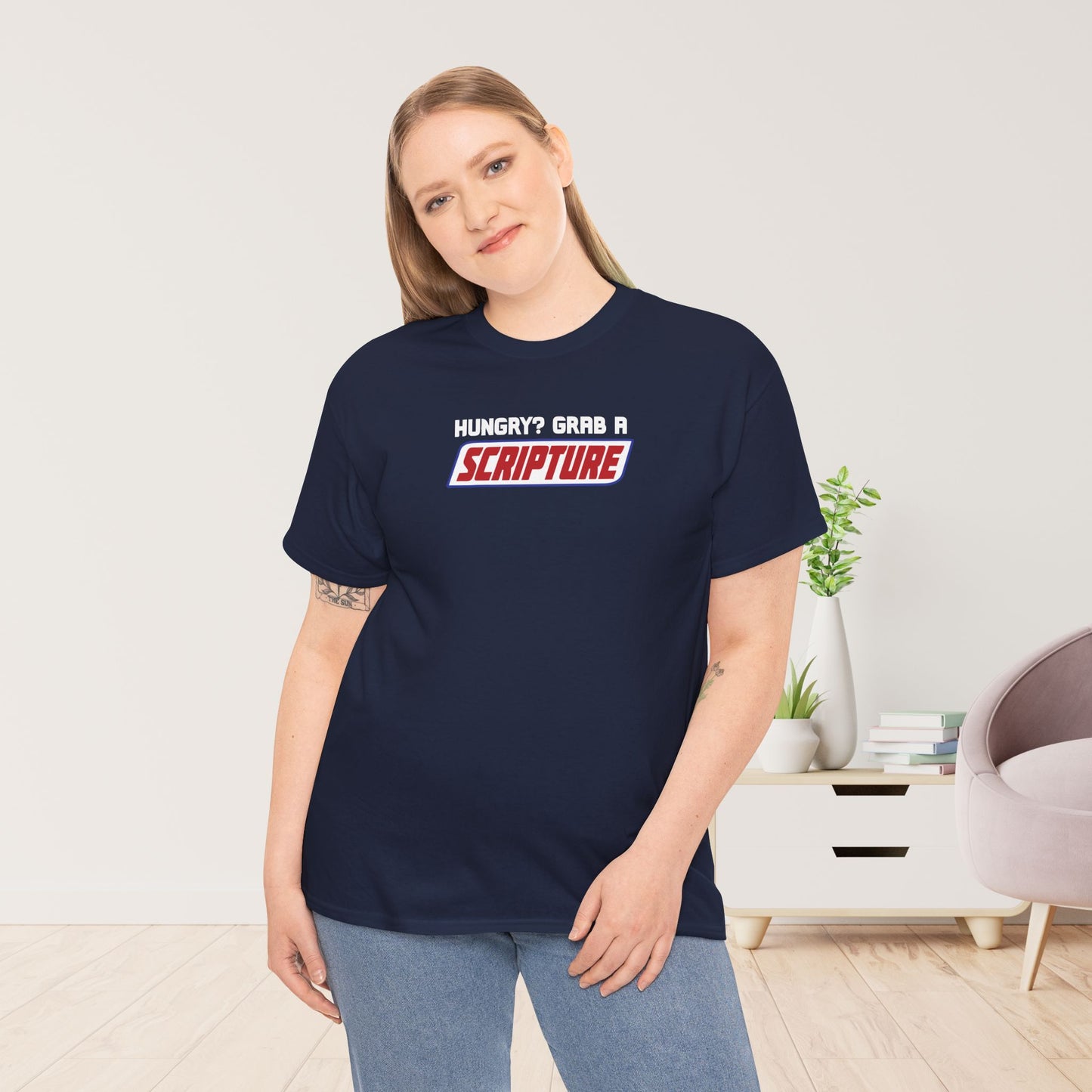Hungry? Grab a Scripture Heavy Cotton Tee