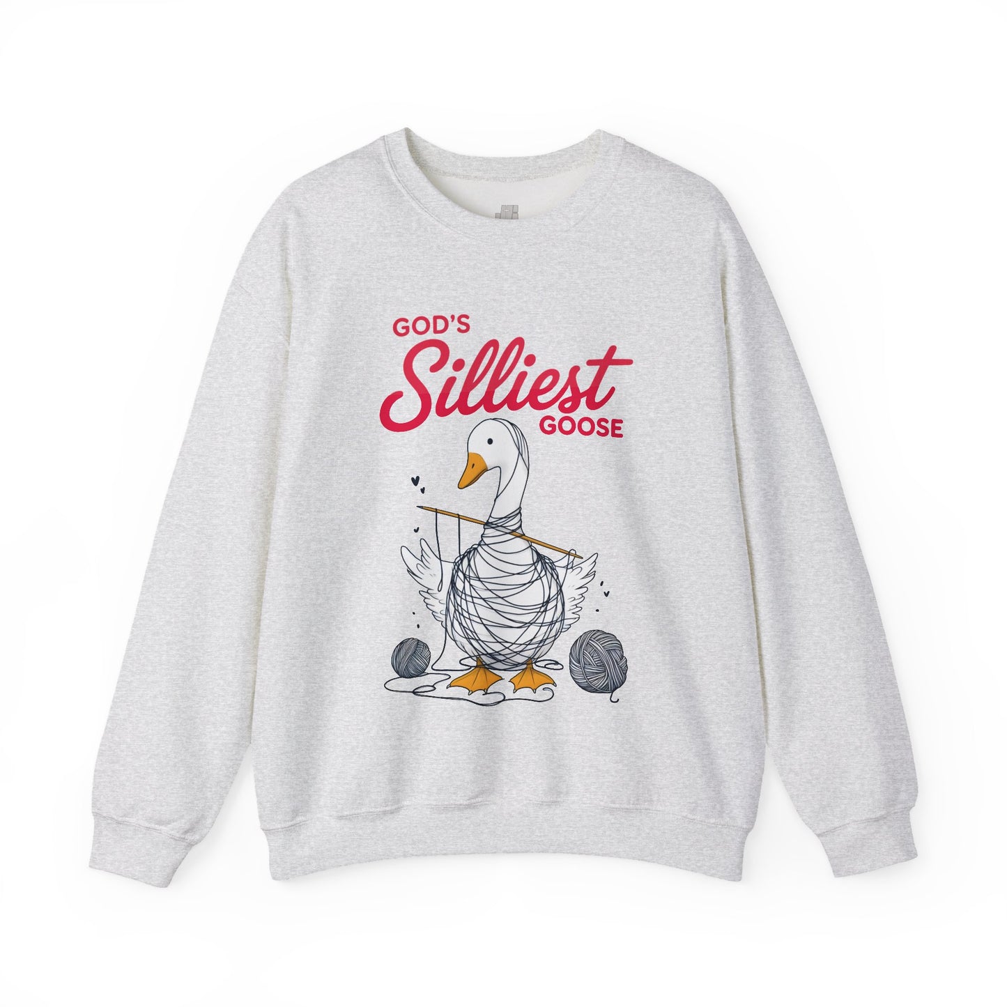 God's Silliest Goose Sweatshirt - Christian Crewneck Pullover