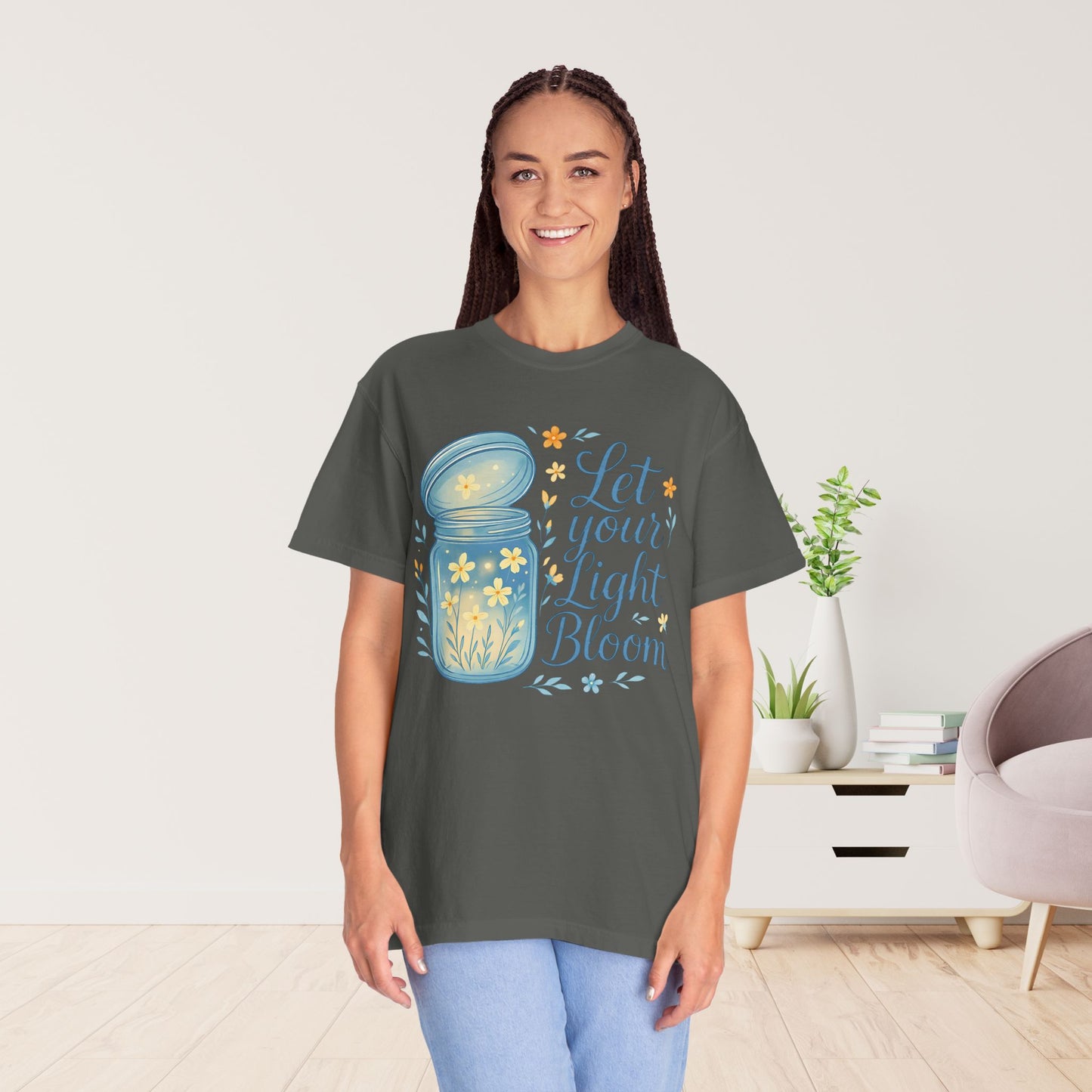Let Your Light Bloom Comfort Colors Shirt