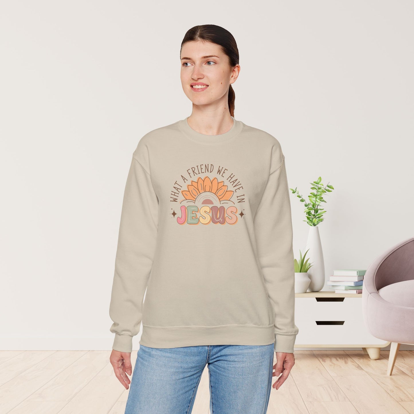 What A Friend We Have In Jesus Christian Sweatshirt - Christian Pullover