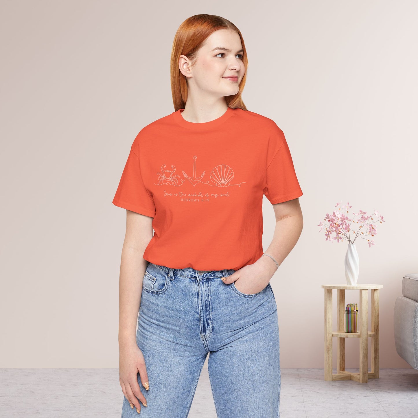 Jesus is The Anchor of My Soul Soft Cotton Tee