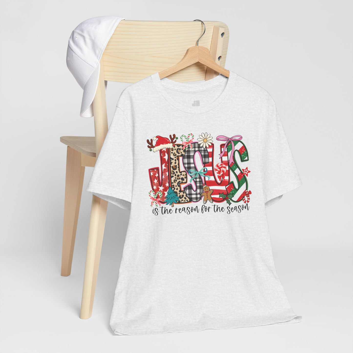 Jesus Is The Reason For The Season Soft Cotton Tee - Christian Christmas Shirt