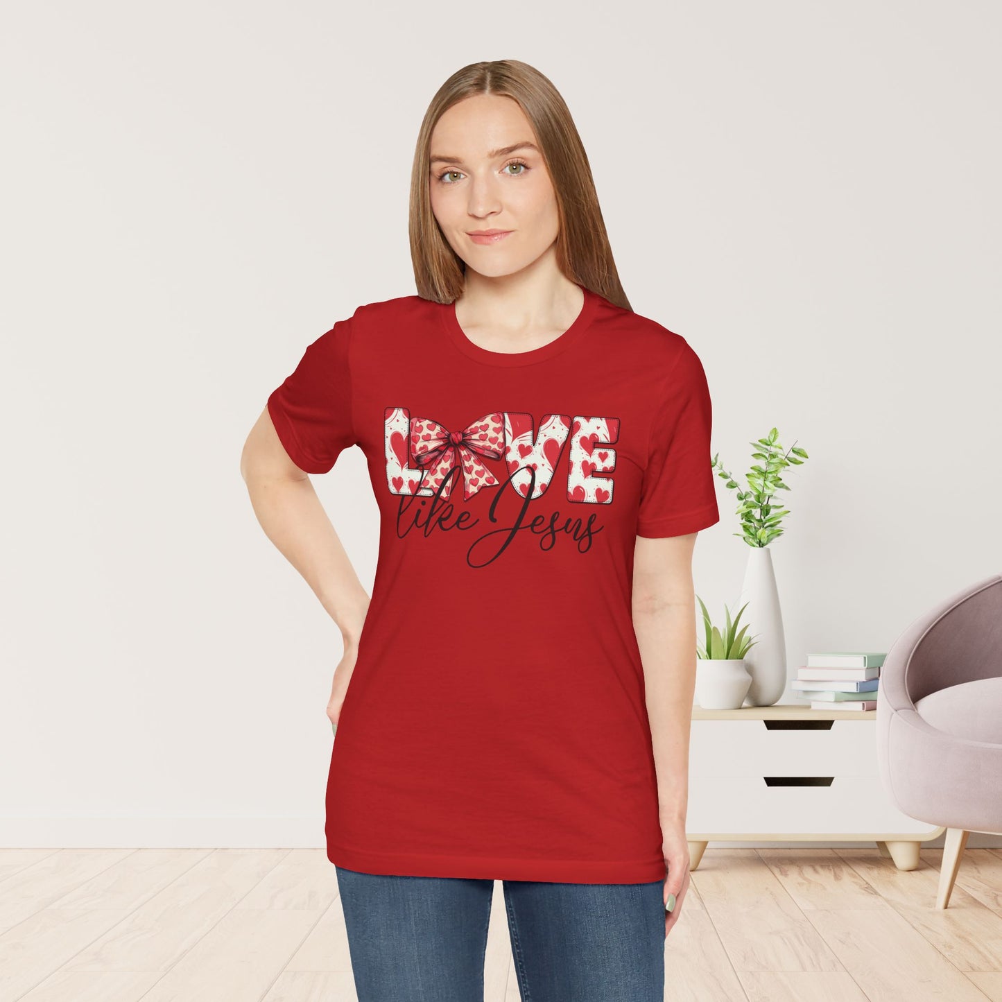 Love Like Jesus Soft Cotton Tee - Christian Shirt