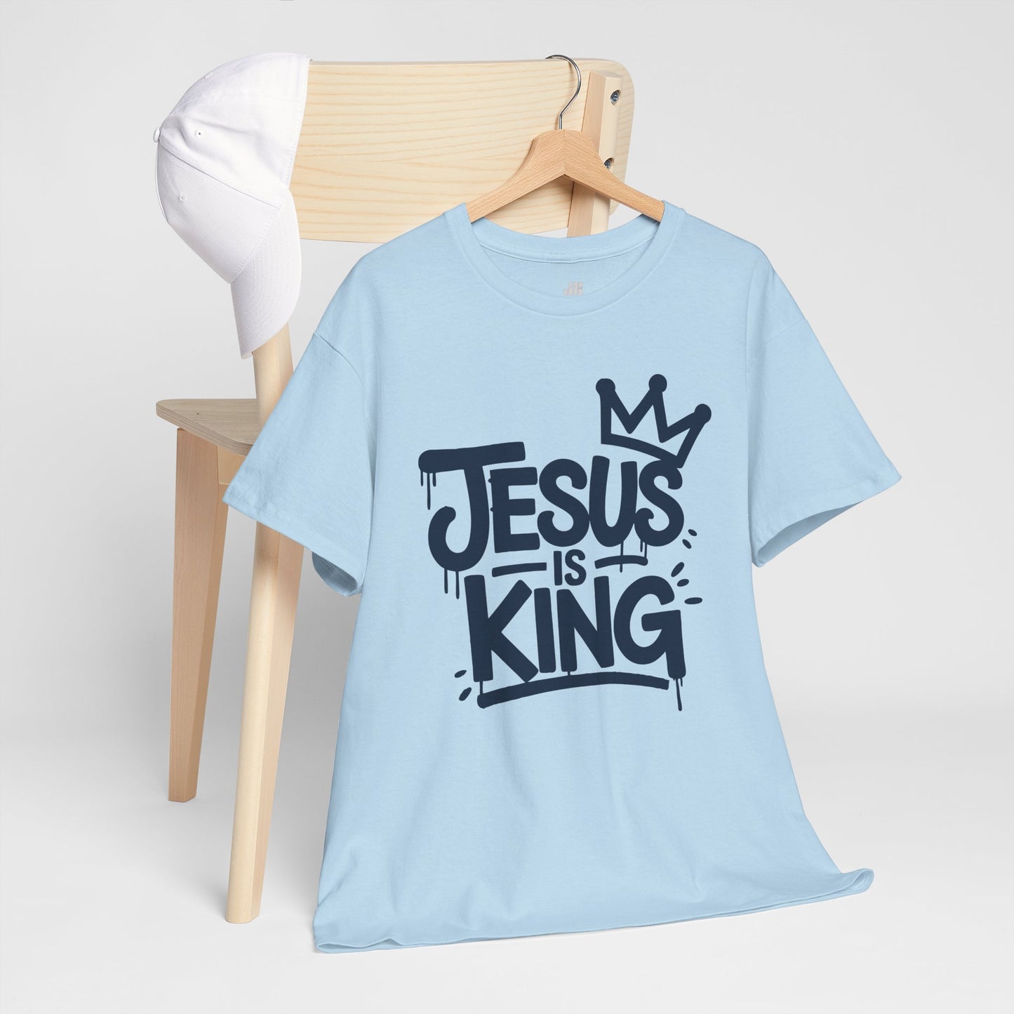 Jesus is King Heavy Cotton Tee
