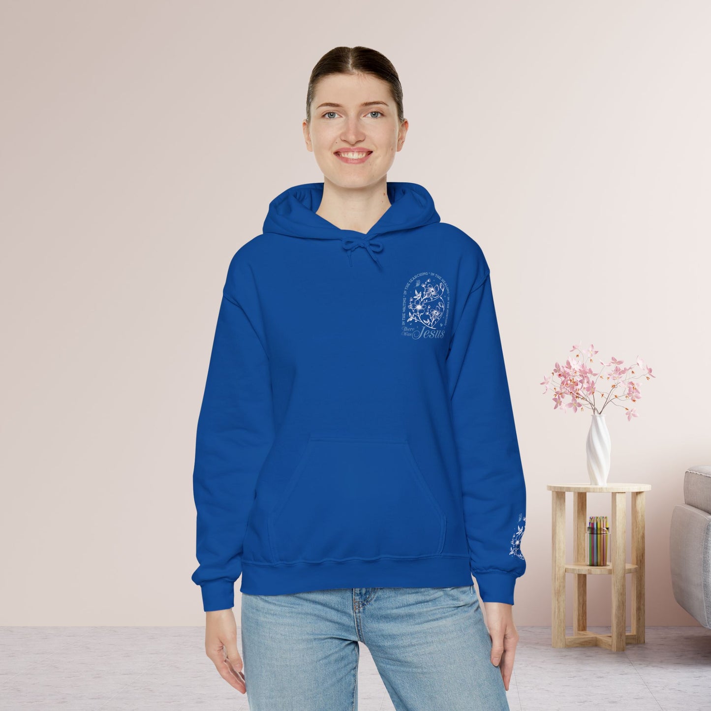 In The Waiting, In the Searching In The Healing, In The Hurting There Was Jesus Hoodie