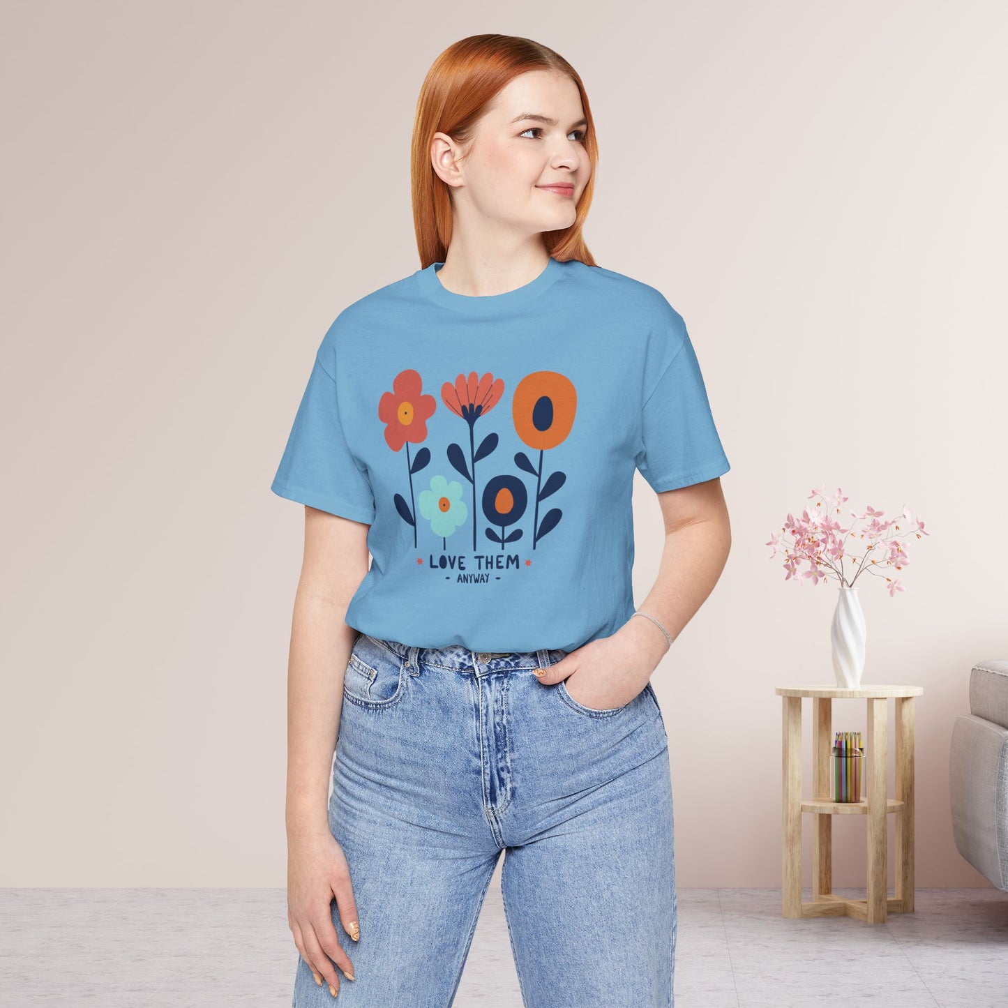Love Them Anyway Soft Cotton Tee - Christian Shirt