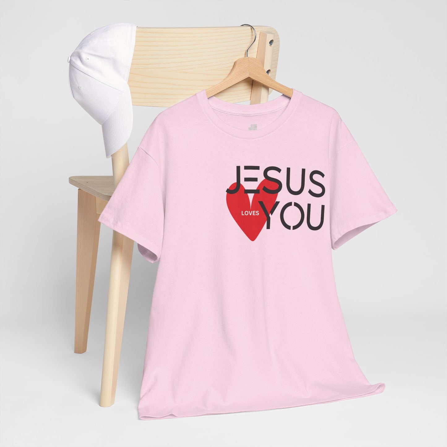 Jesus Loves You Heavy Cotton Tee
