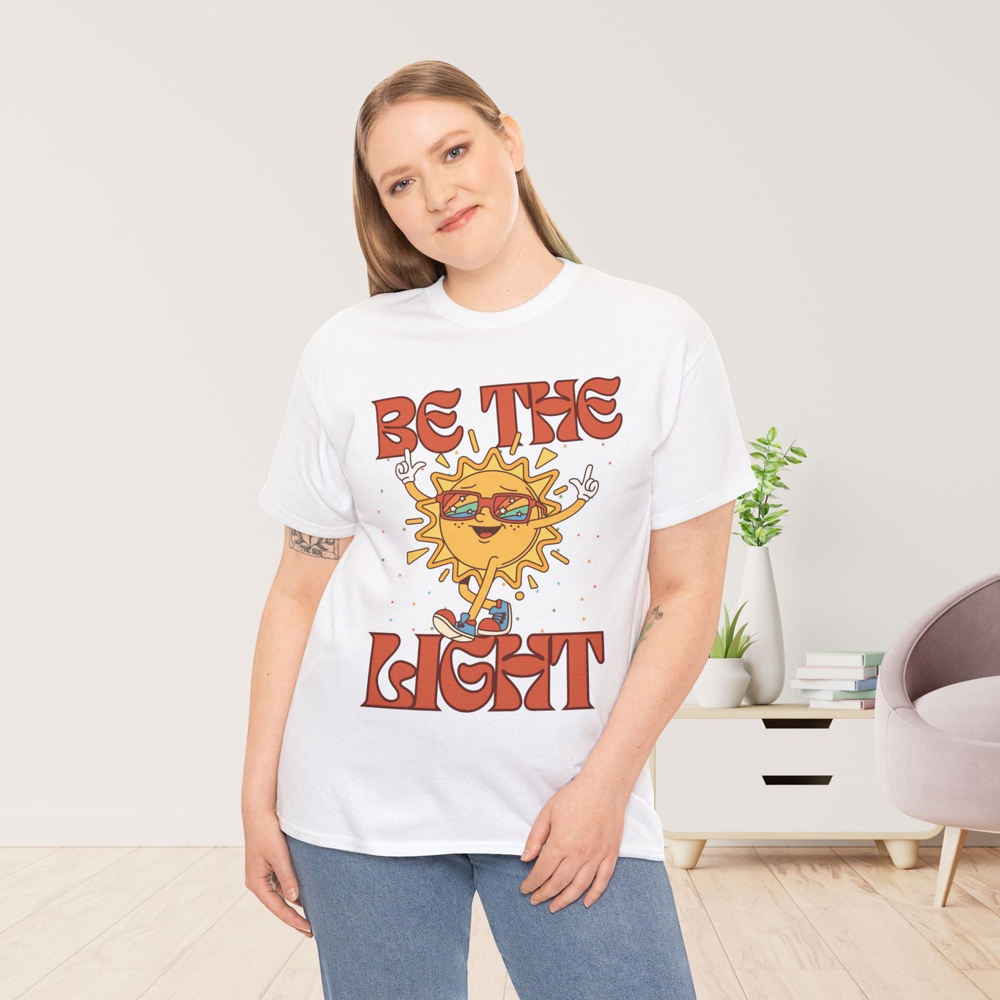 Be The Light Heavy Cotton Tee
