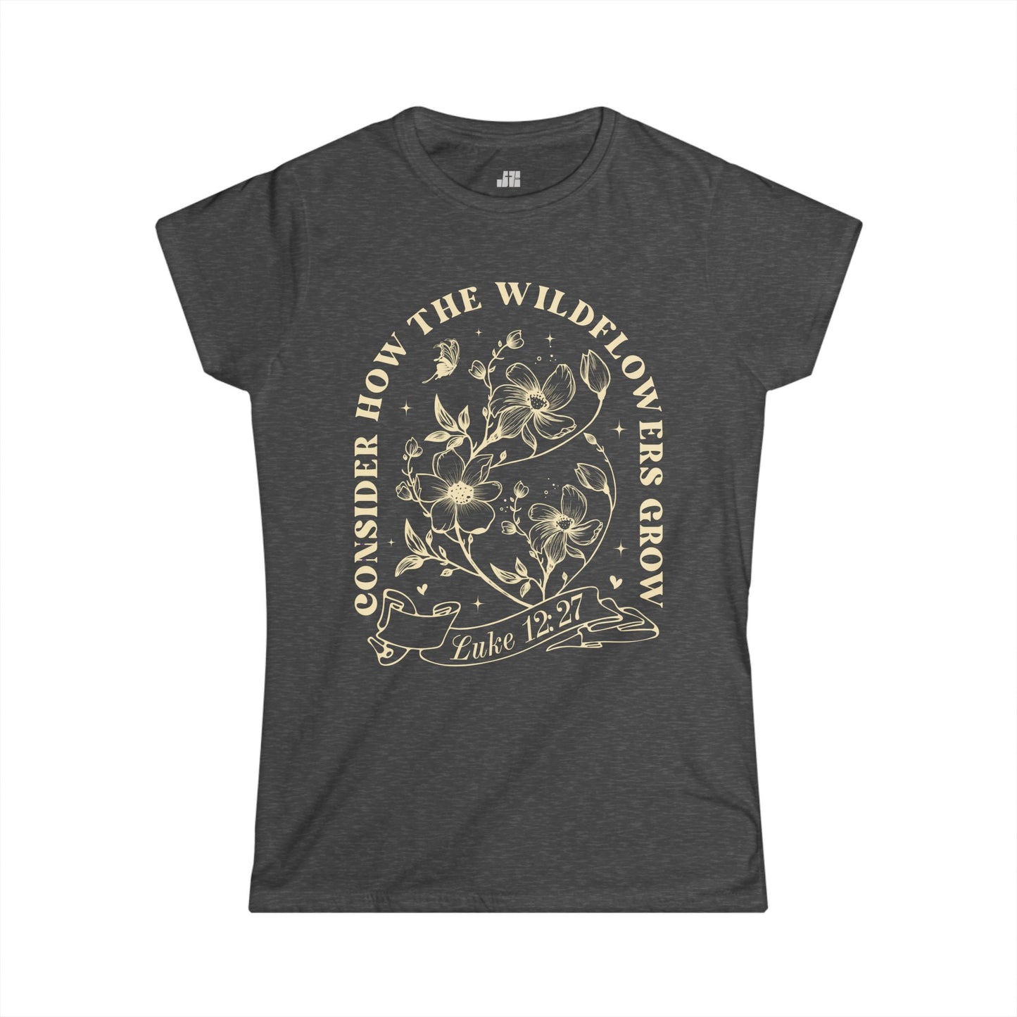 Christian Women's Consider How The Wildflowers Grow Softstyle T-shirt