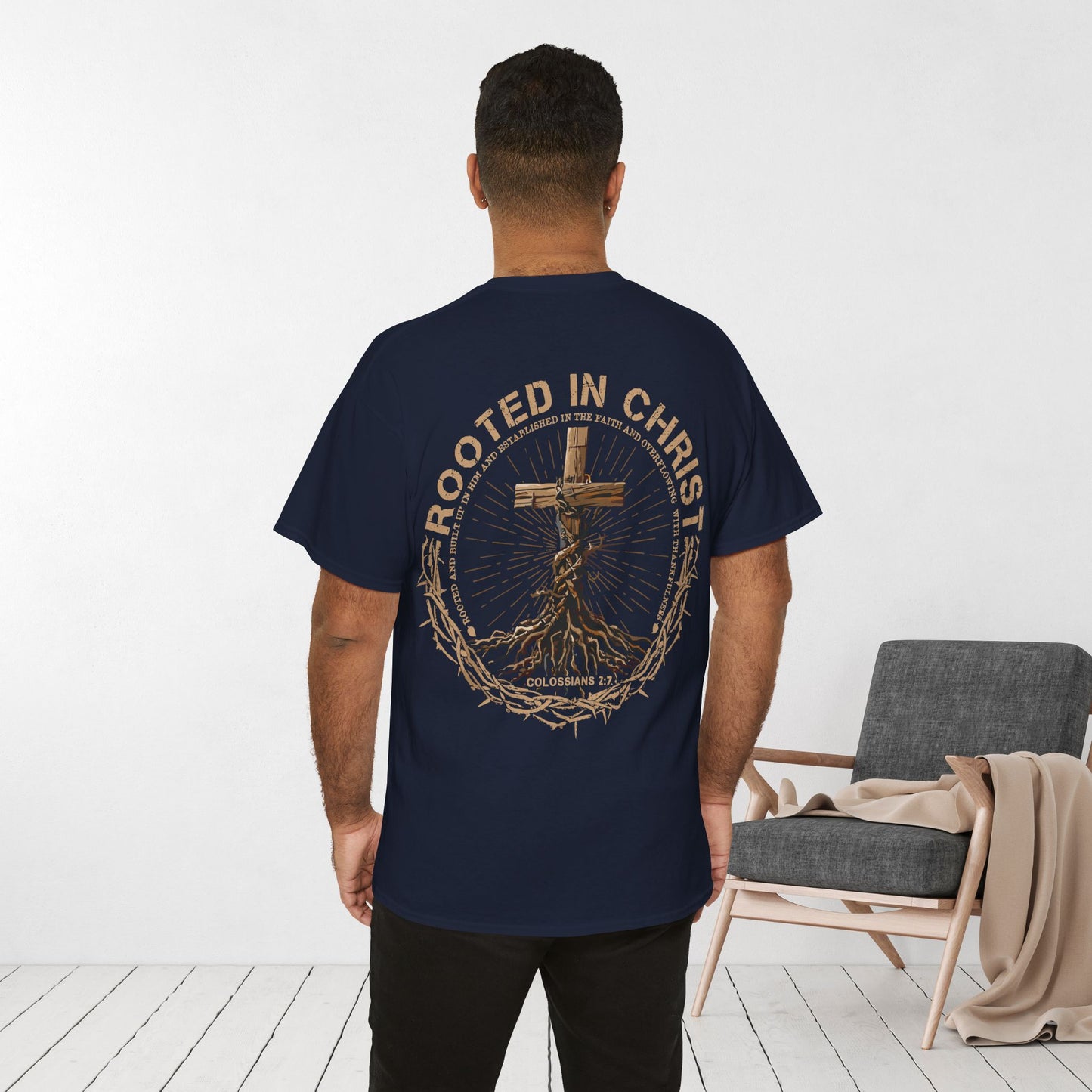 Rooted in Christ Heavy Cotton Tee