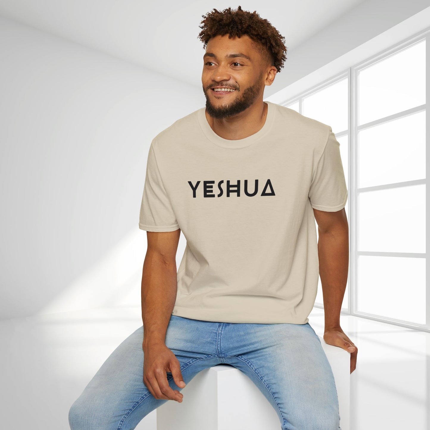 Unisex YESHUA Softstyle T-shirt - Minimalist Christian Shirt