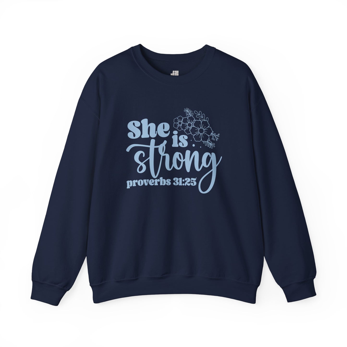 She is Strong Sweatshirt - Christian Mom Sweatshirt