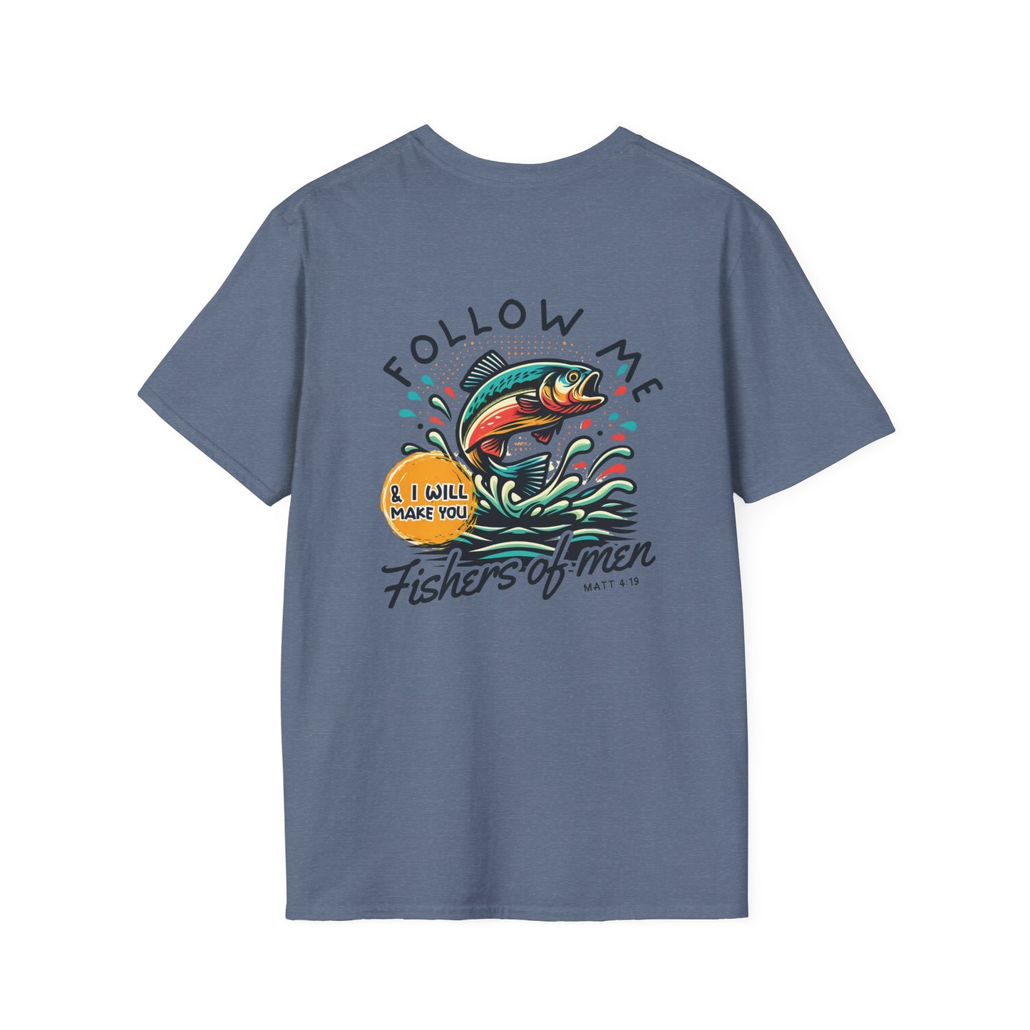 Follow Me Matthew 4:19 Men's Softstyle T-shirt