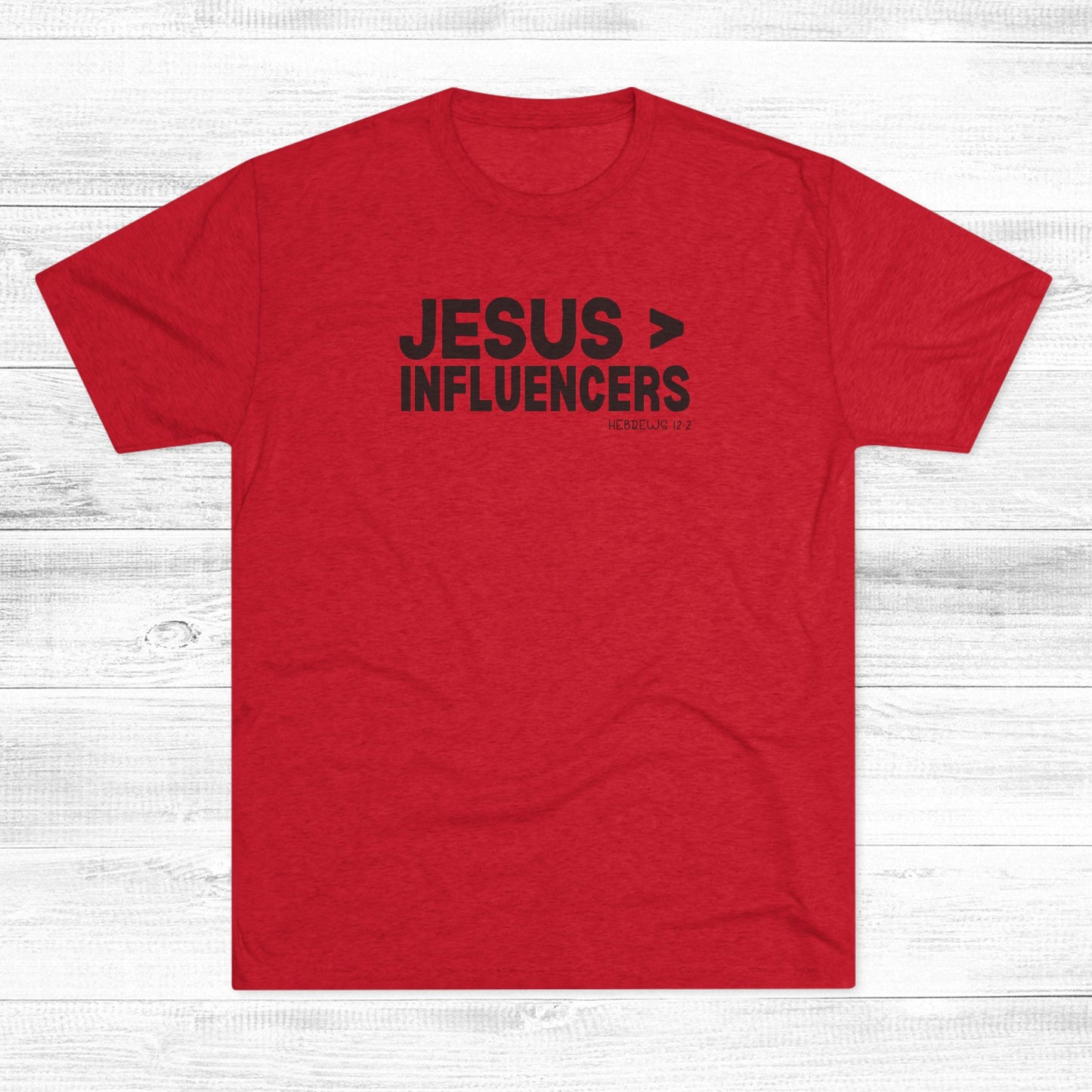 Jesus > Influencers Unisex Tri-Blend Crew Tee