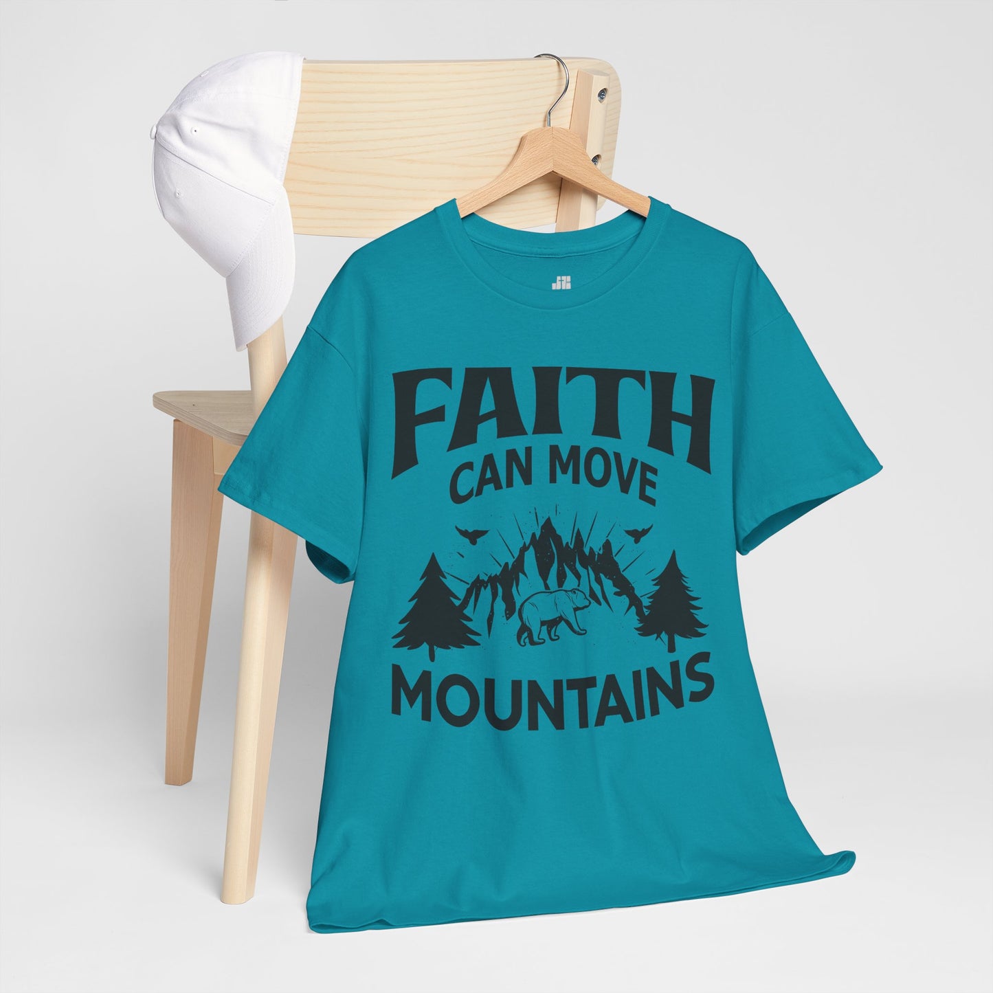 Faith Can Move Mountains Heavy Cotton Tee