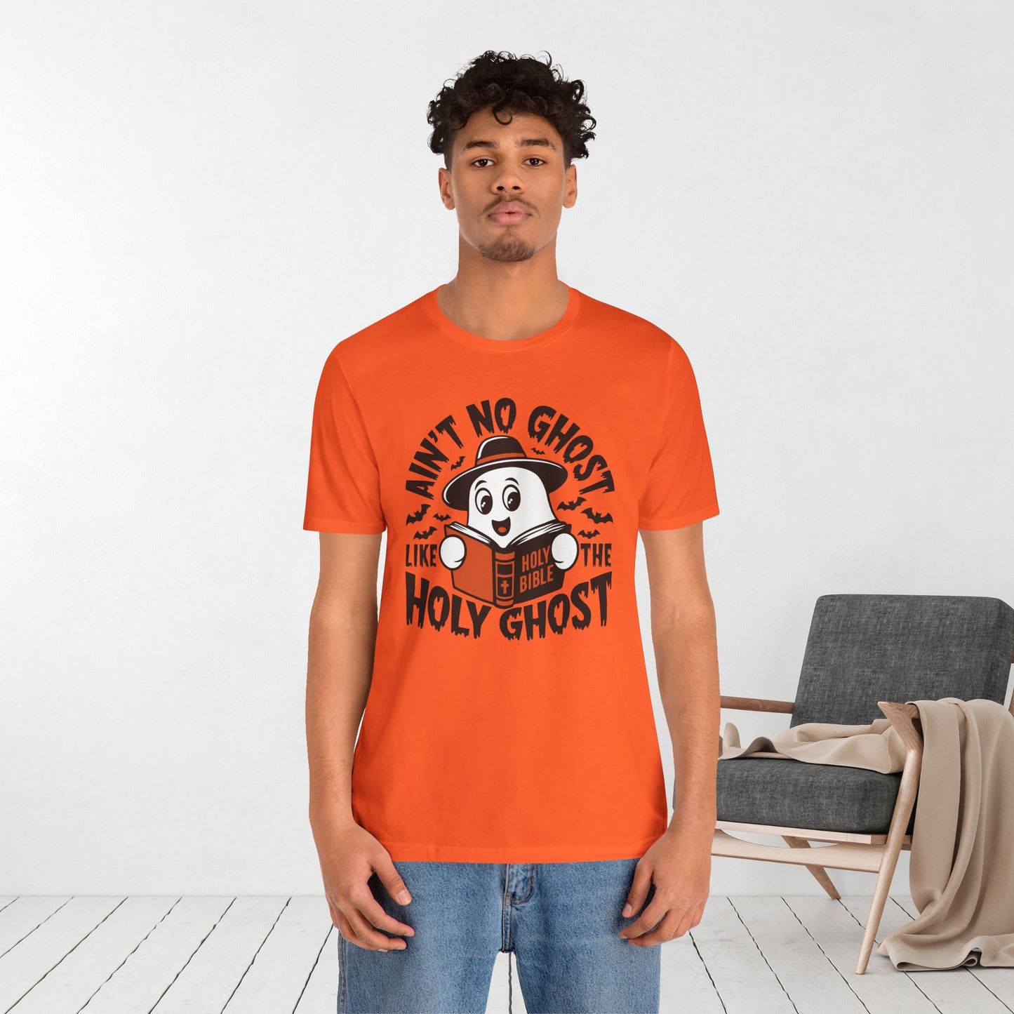 Ain't No Ghost Like The Holy Ghost Soft Cotton Tee - Christian Shirt