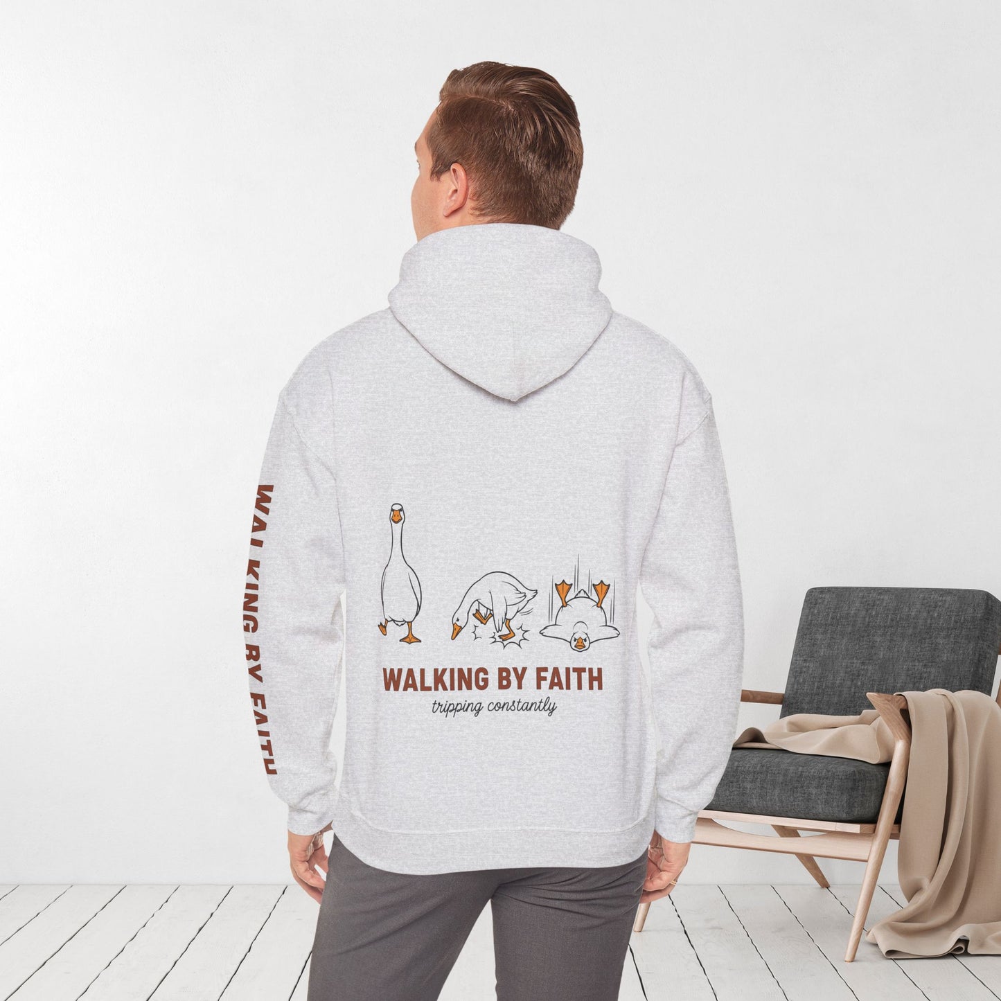 Walking By Faith Tripping Constantly Hoodie