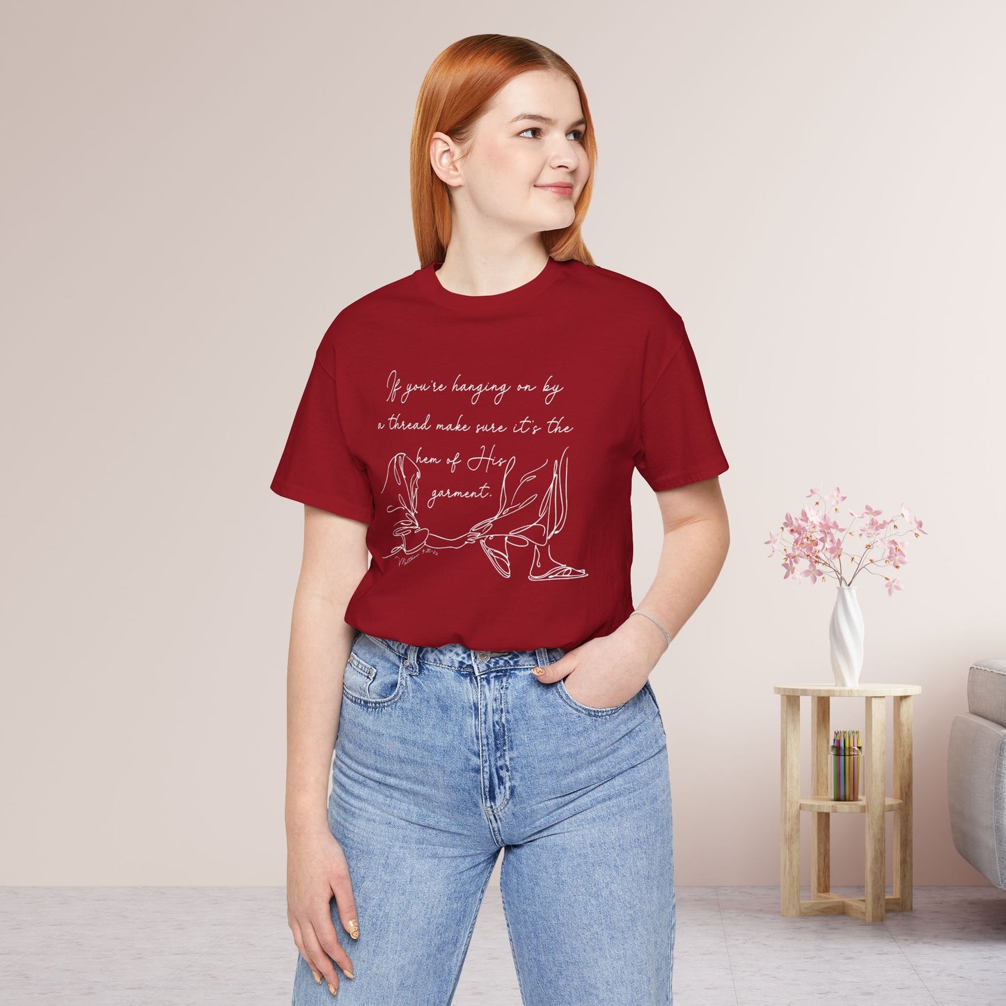 If You’re Hanging On By a Thread... Soft Cotton Tee