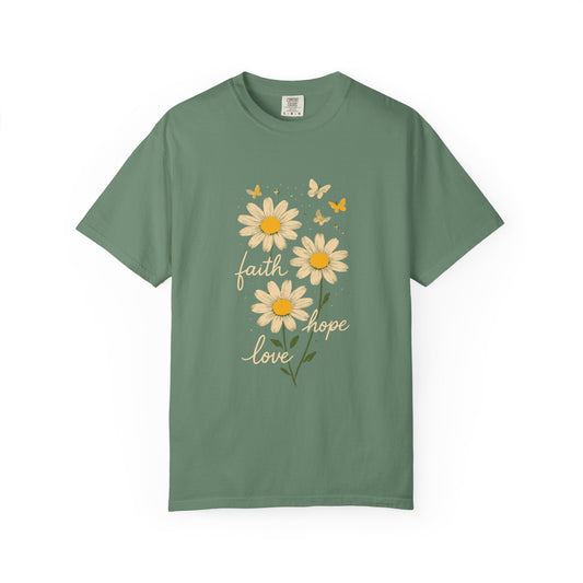 Faith Hope Love Comfort Colors Shirt