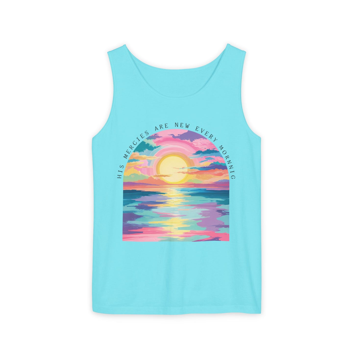 His Mercies Are New Every Morning Comfort Colors Garment-Dyed Tank Top
