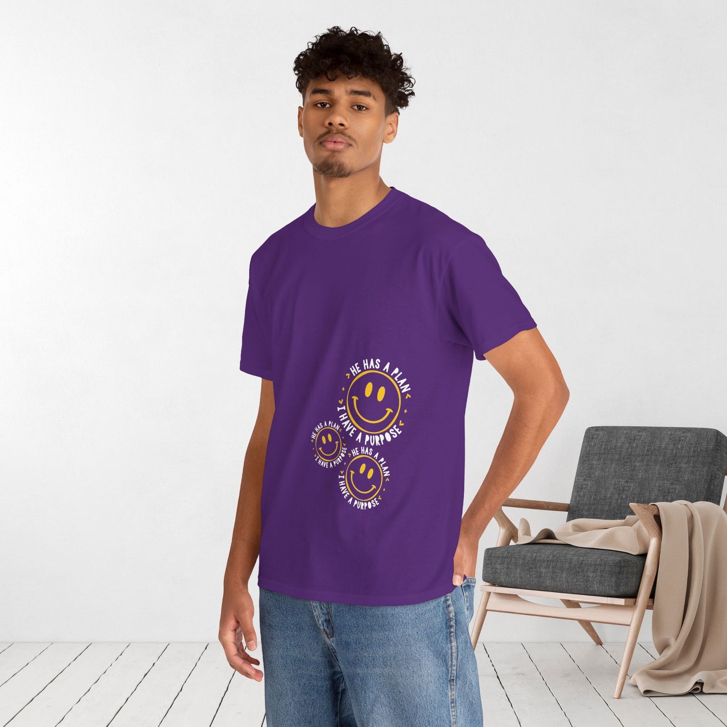 He Has a Plan, I Have a Purpose Heavy Cotton Tee