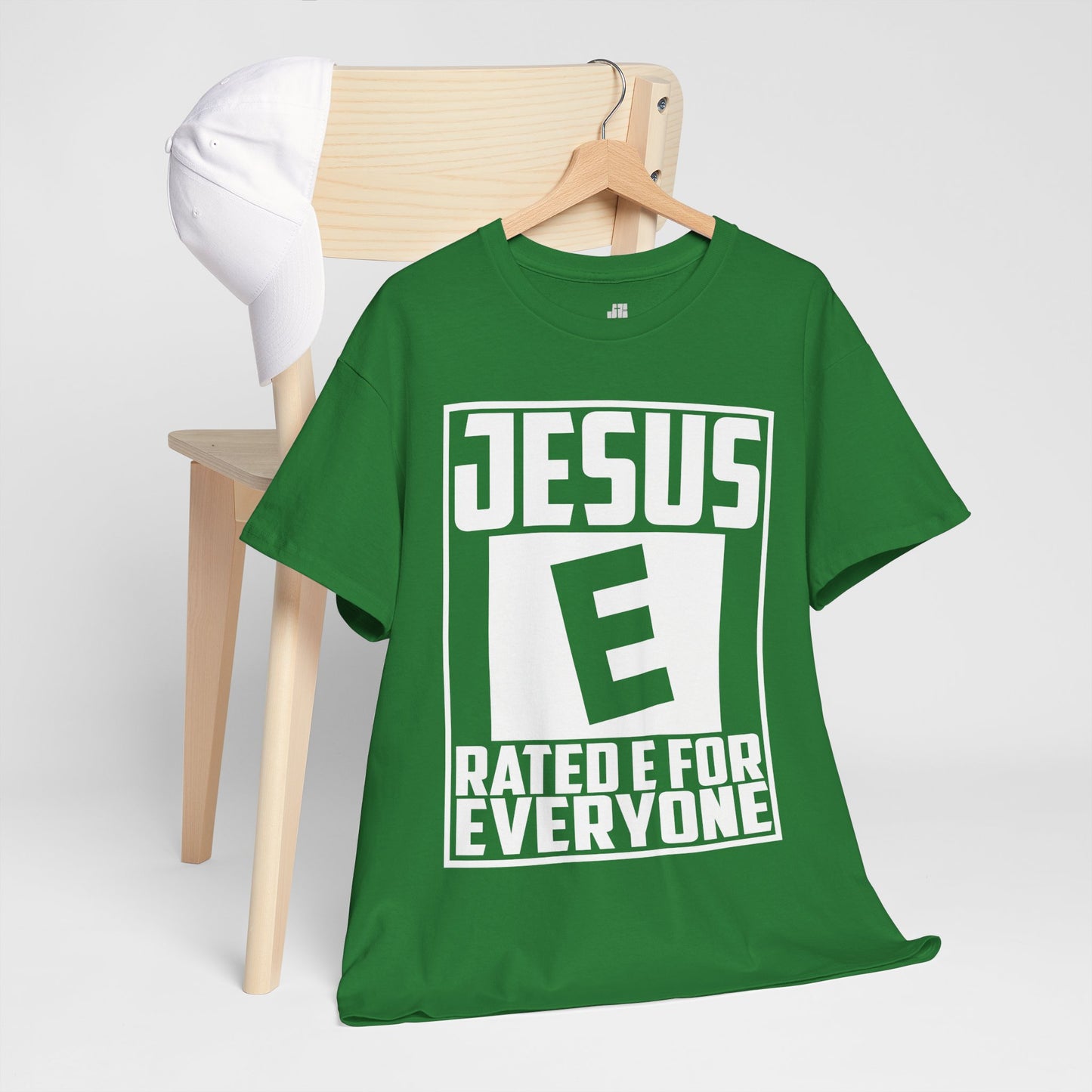 Jesus Rated E for Everyone Heavy Cotton Tee