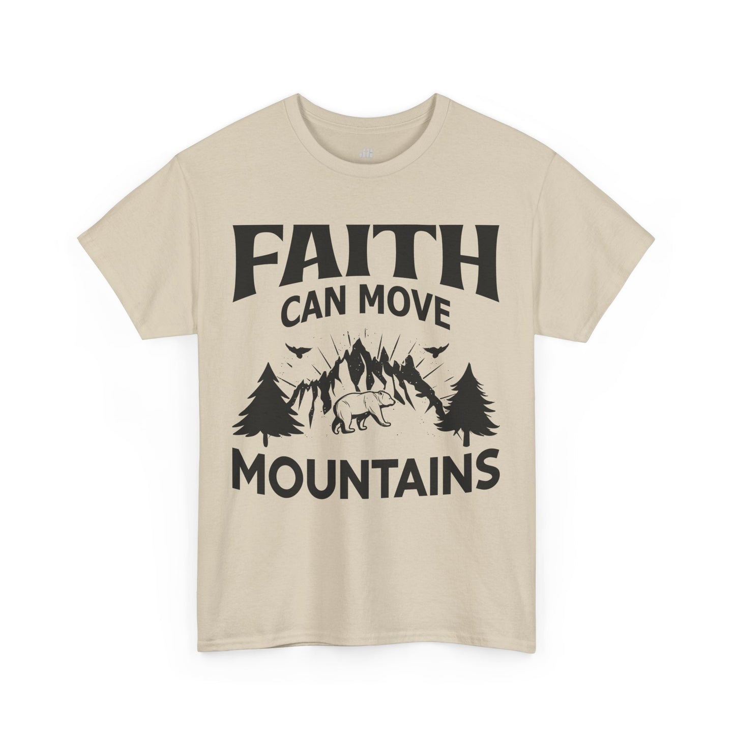 Faith Can Move Mountains Heavy Cotton Tee
