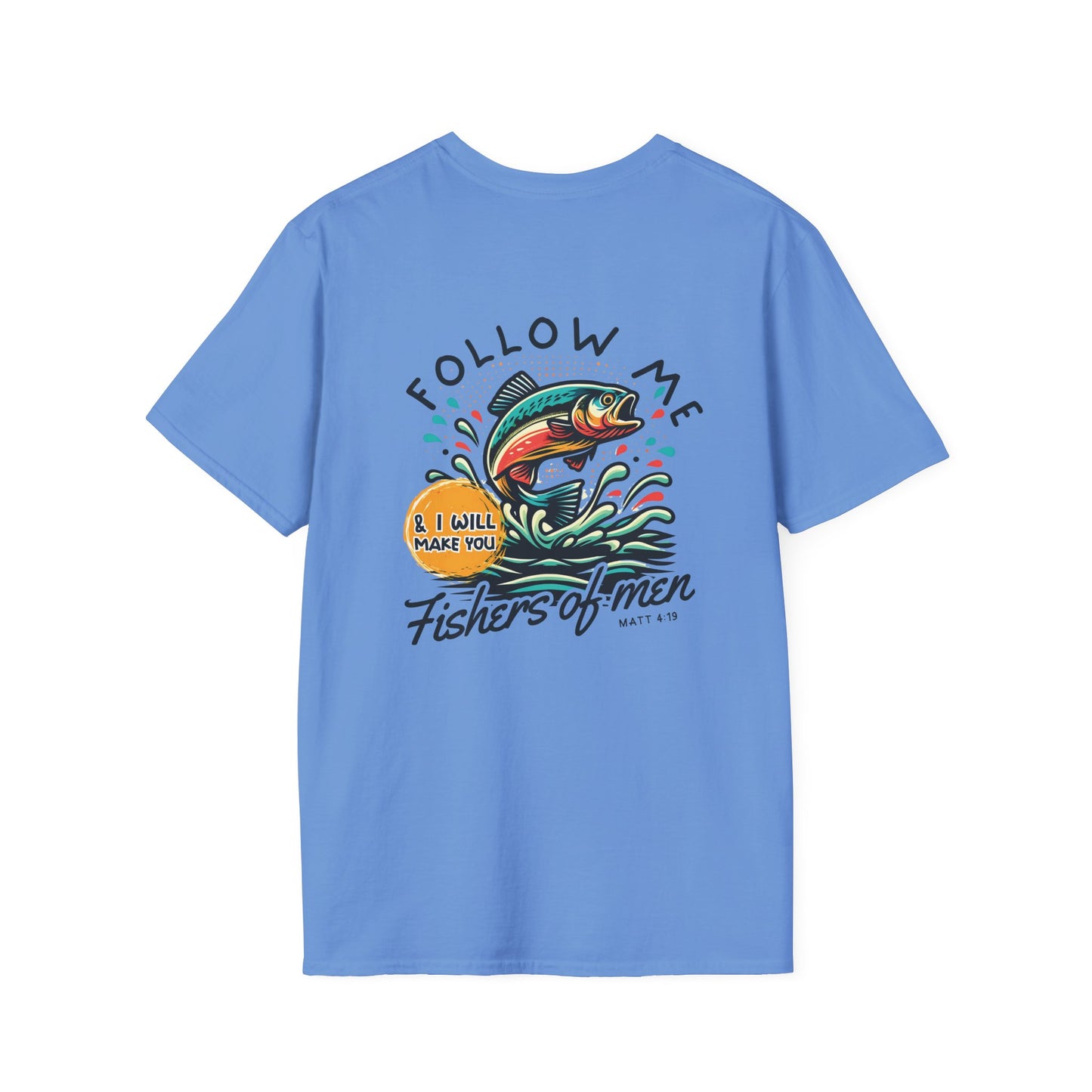 Follow Me Matthew 4:19 Men's Softstyle T-shirt