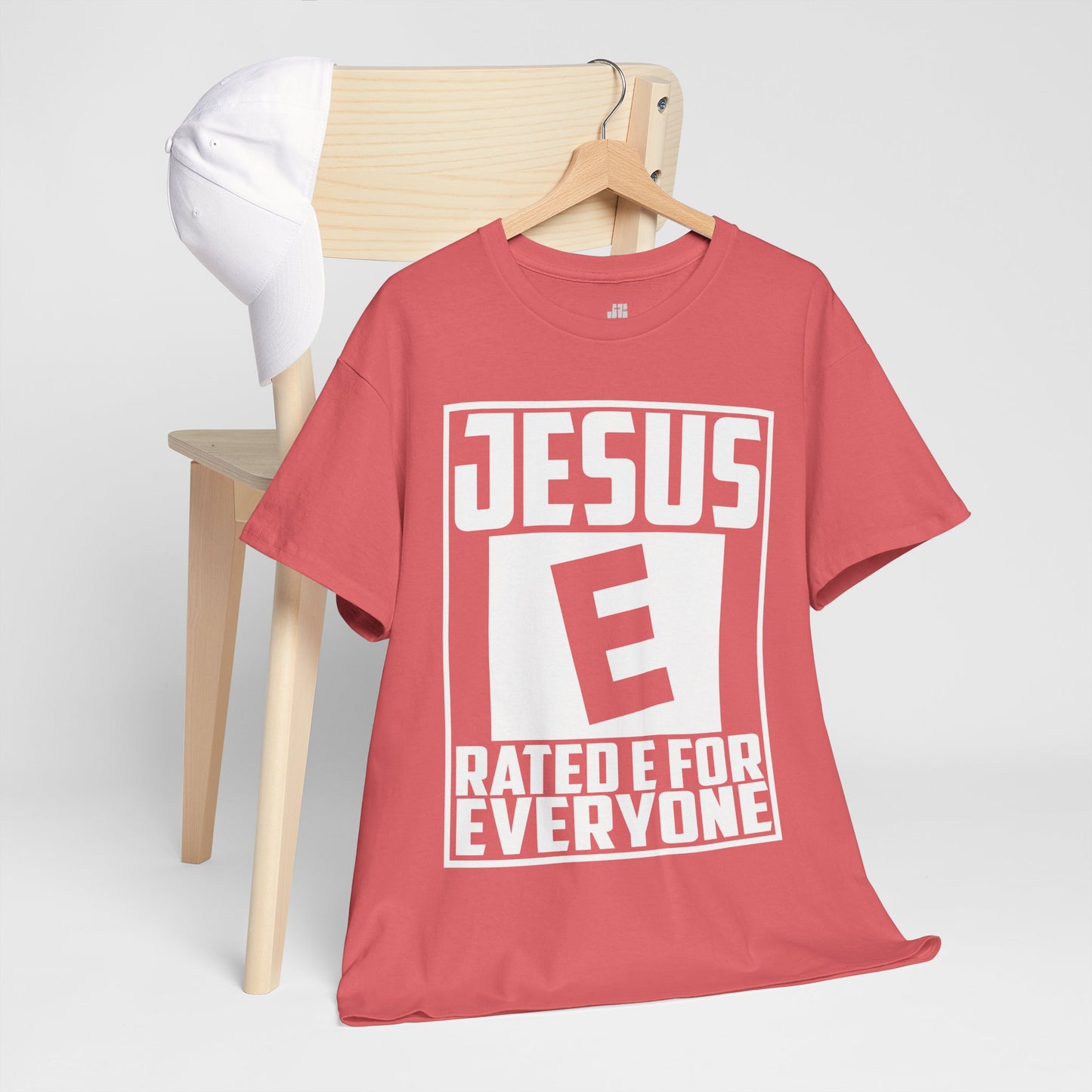 Jesus Rated E for Everyone Heavy Cotton Tee
