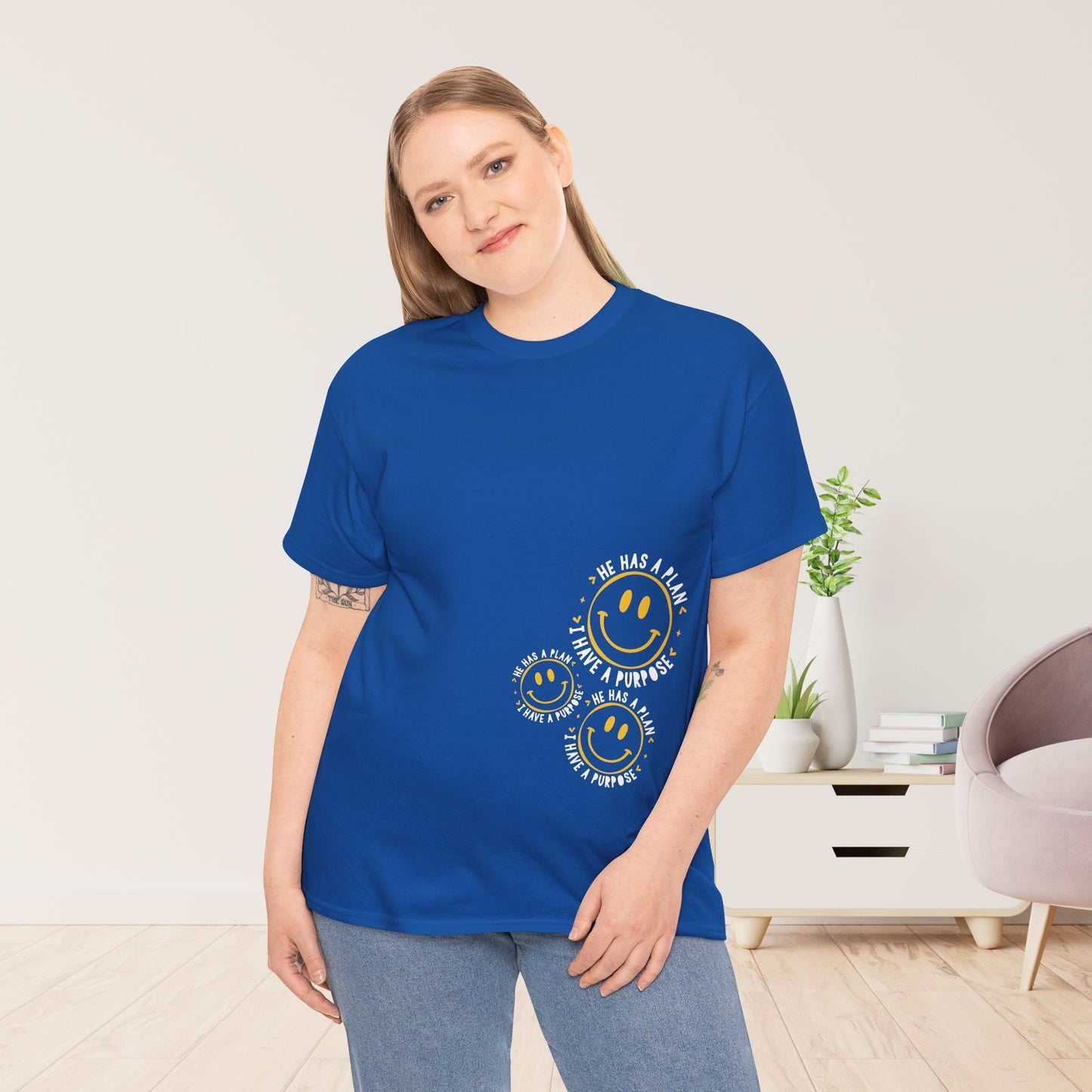 He Has a Plan, I Have a Purpose Heavy Cotton Tee