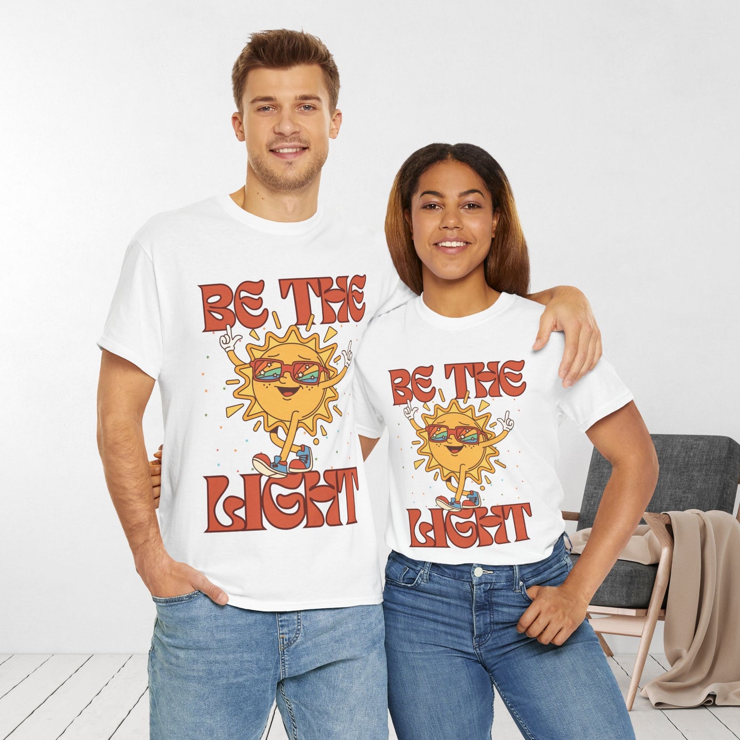 Be The Light Heavy Cotton Tee