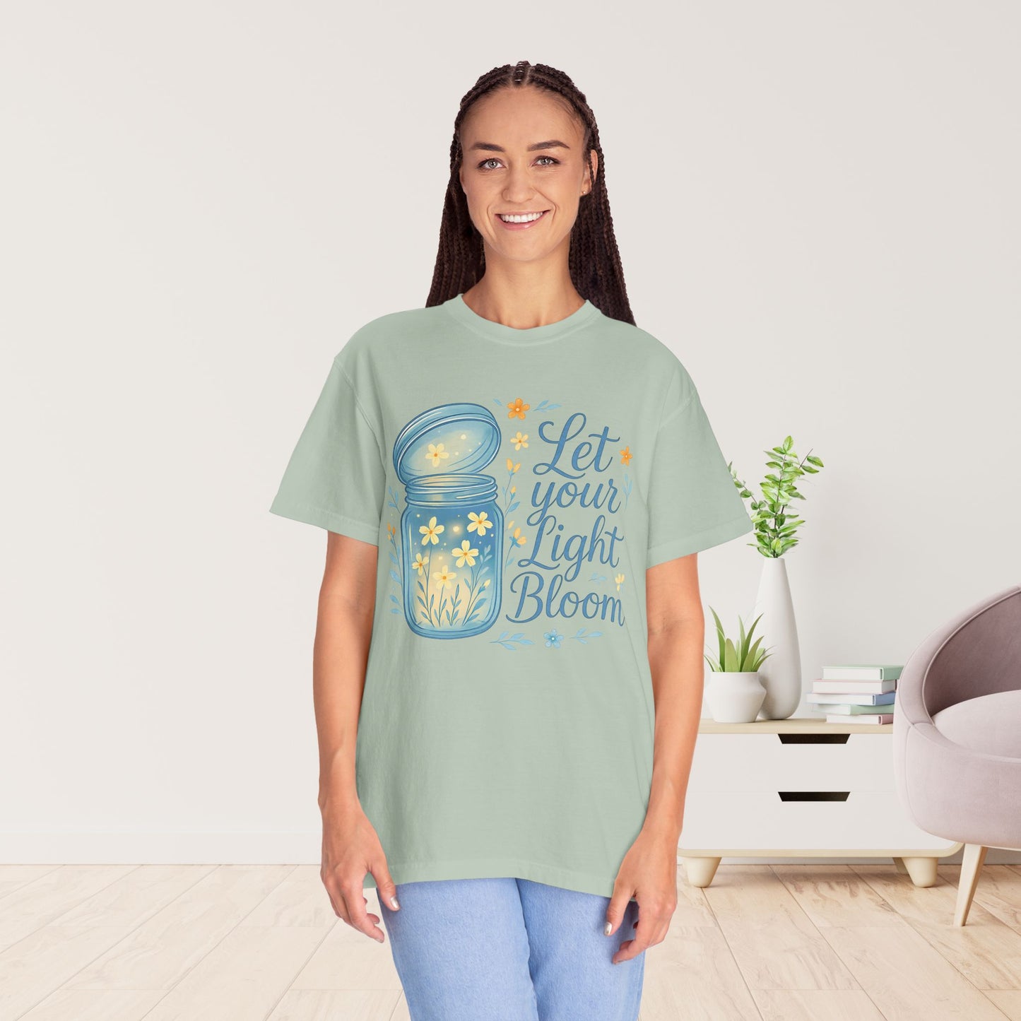 Let Your Light Bloom Comfort Colors Shirt