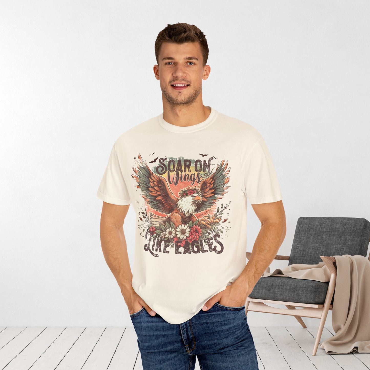 Soar on Wings Like Eagles Comfort Colors Shirt