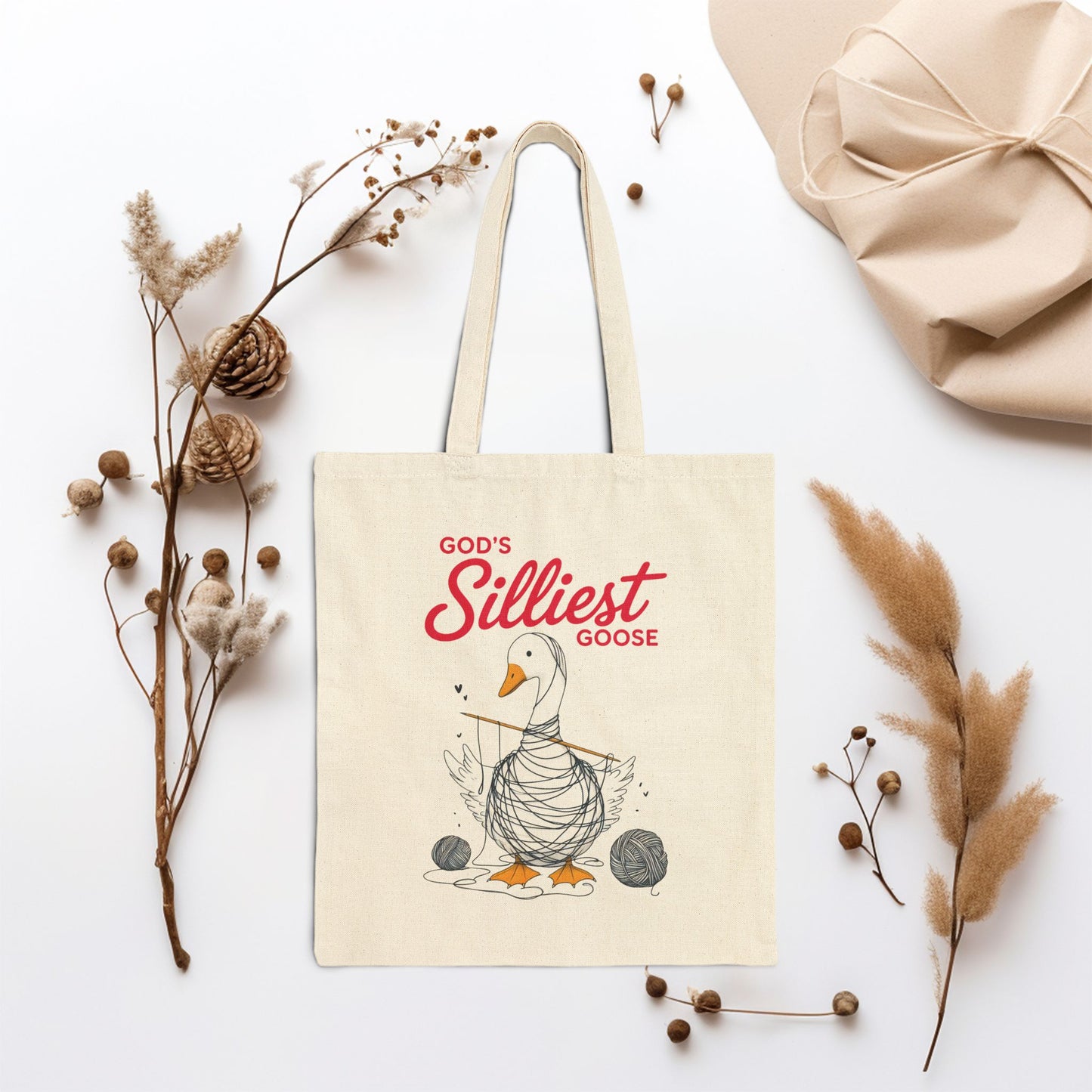 God's Silliest Goose Canvas Tote Bag