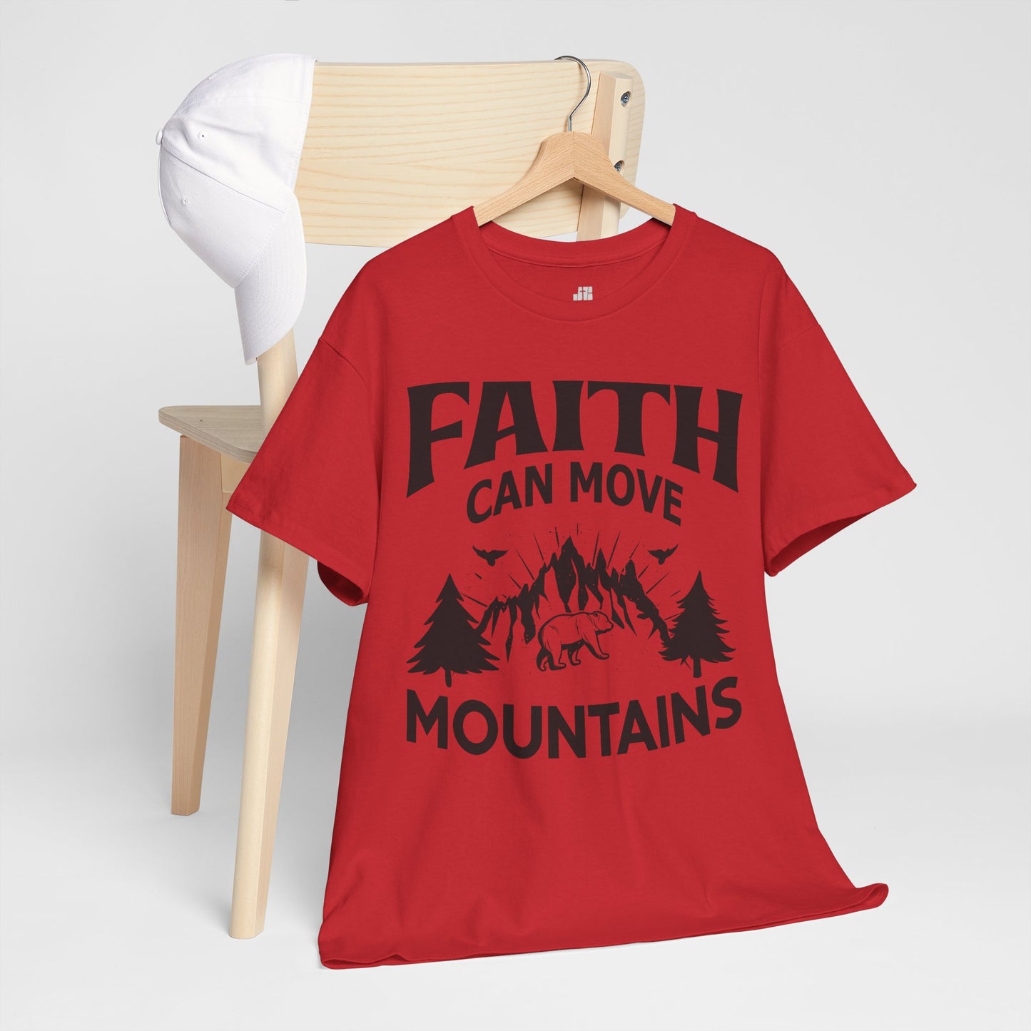 Faith Can Move Mountains Heavy Cotton Tee