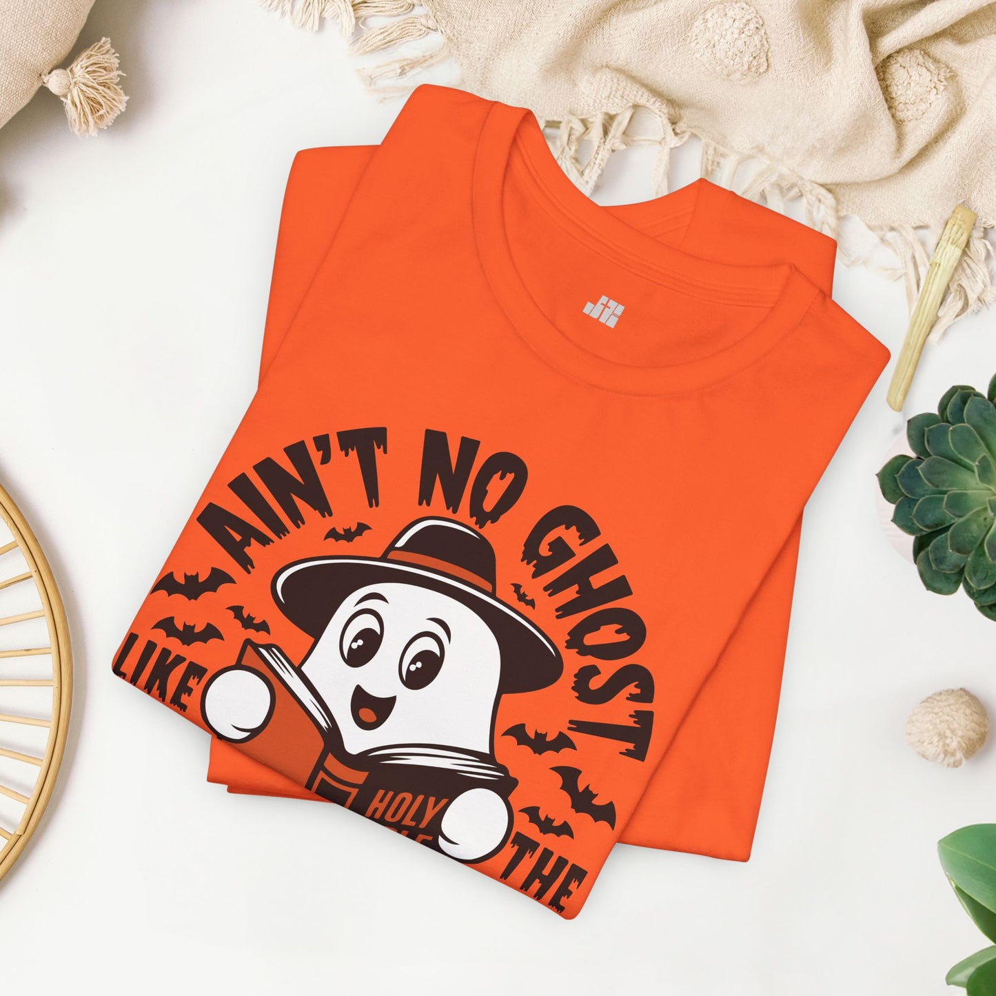 Ain't No Ghost Like The Holy Ghost Soft Cotton Tee - Christian Shirt