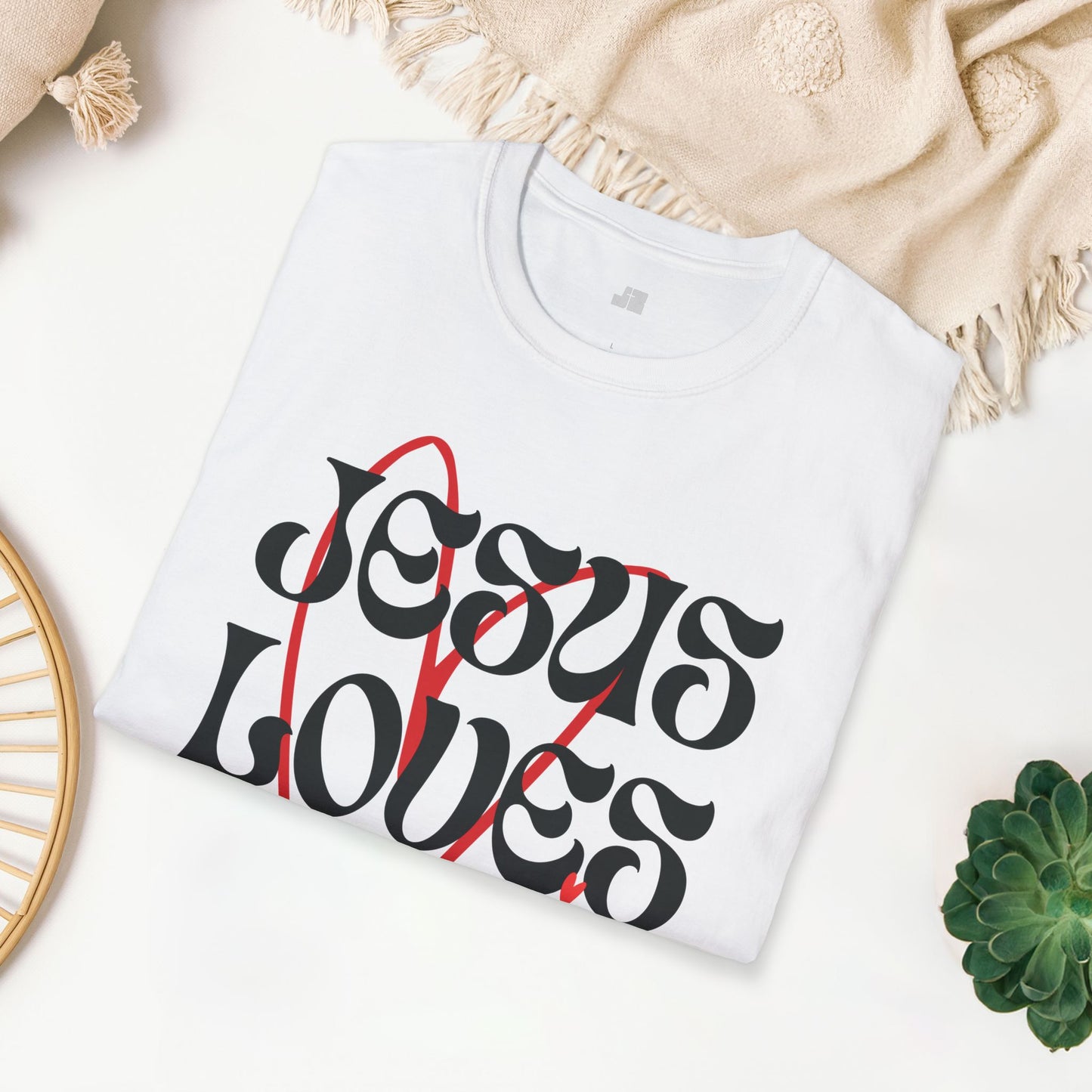 Unisex Jesus Loves You Softstyle T-shirt