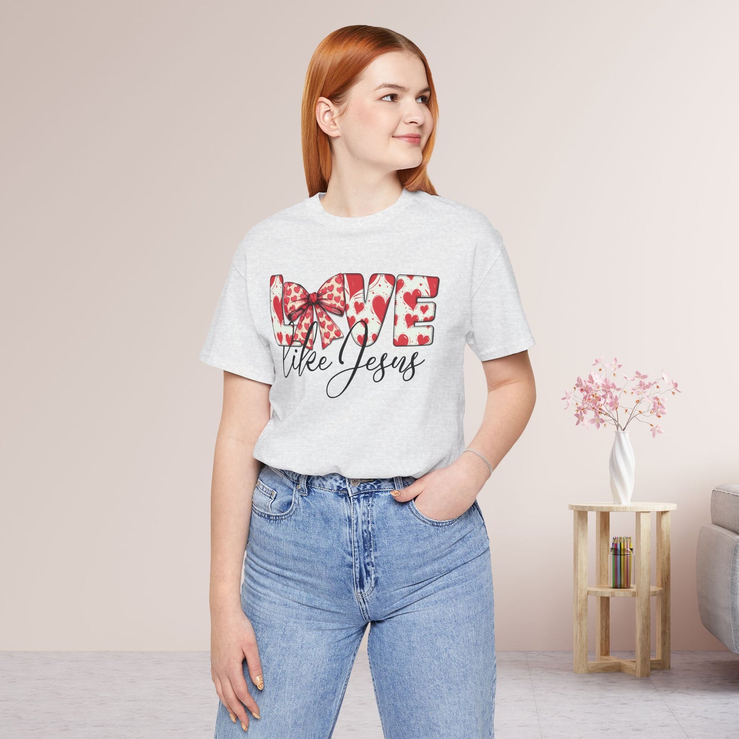 Love Like Jesus Soft Cotton Tee - Christian Shirt