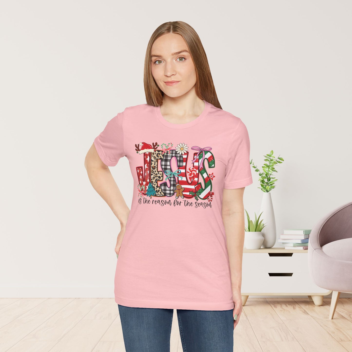 Jesus Is The Reason For The Season Soft Cotton Tee - Christian Christmas Shirt